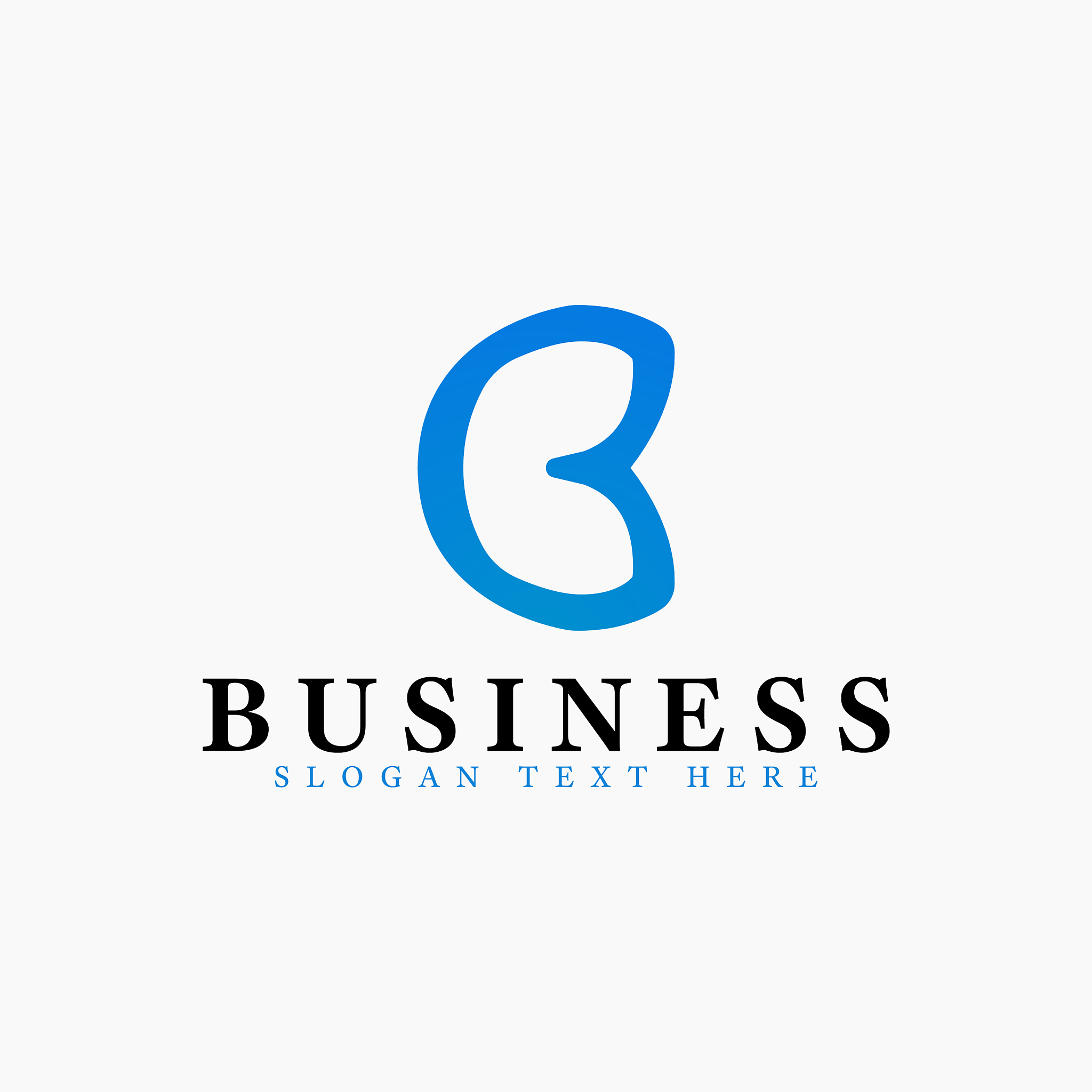 letter b logo design template