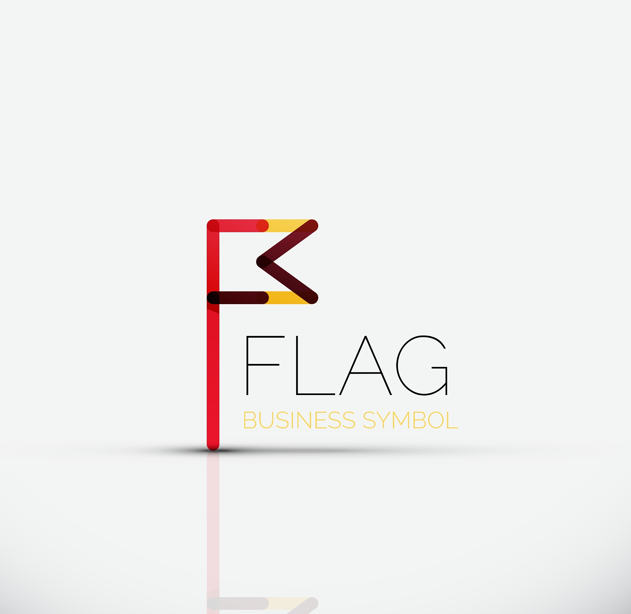 logo flag abstract linear geometric business icon
