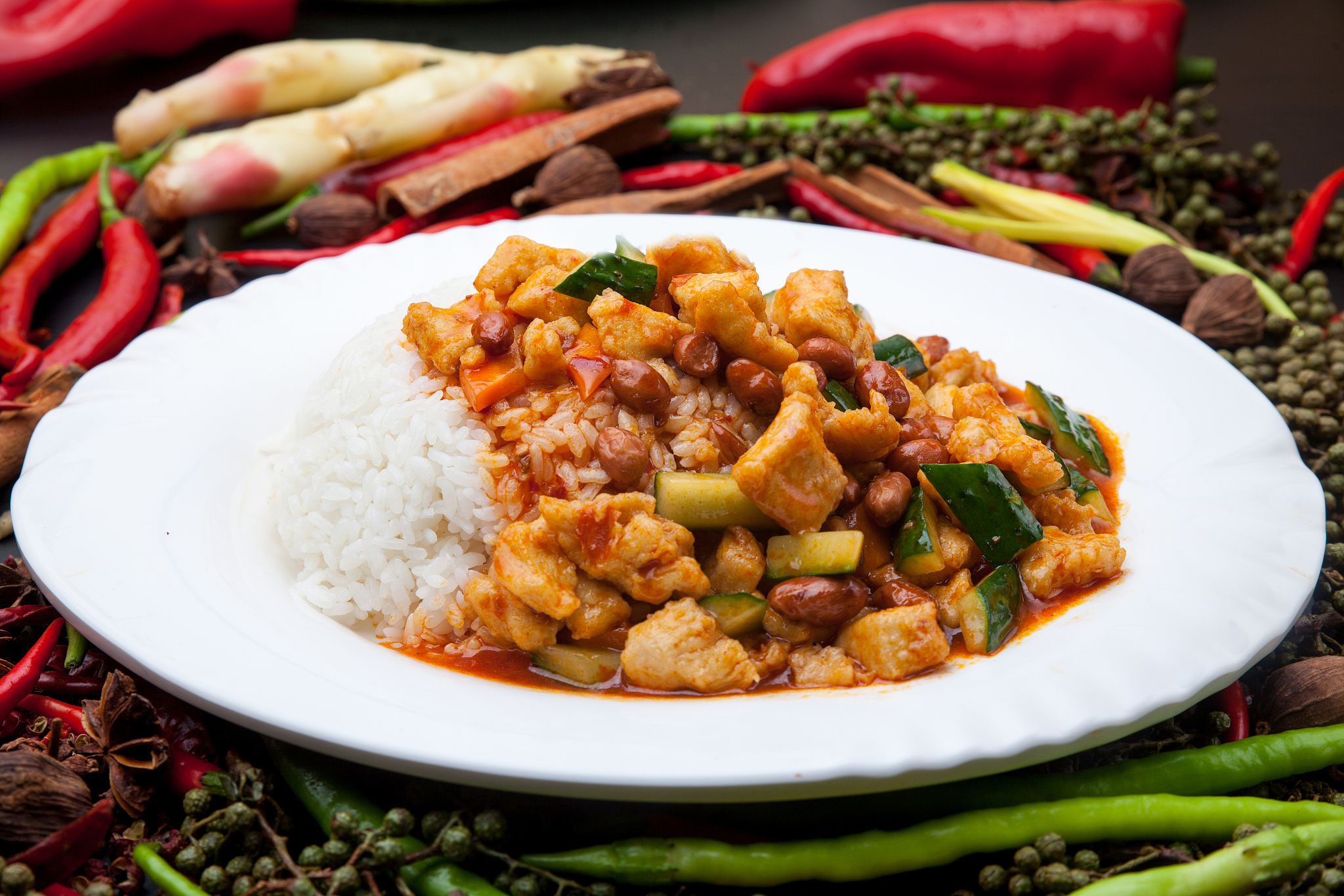 没我是说宫保鸡丁里面的鸡丁