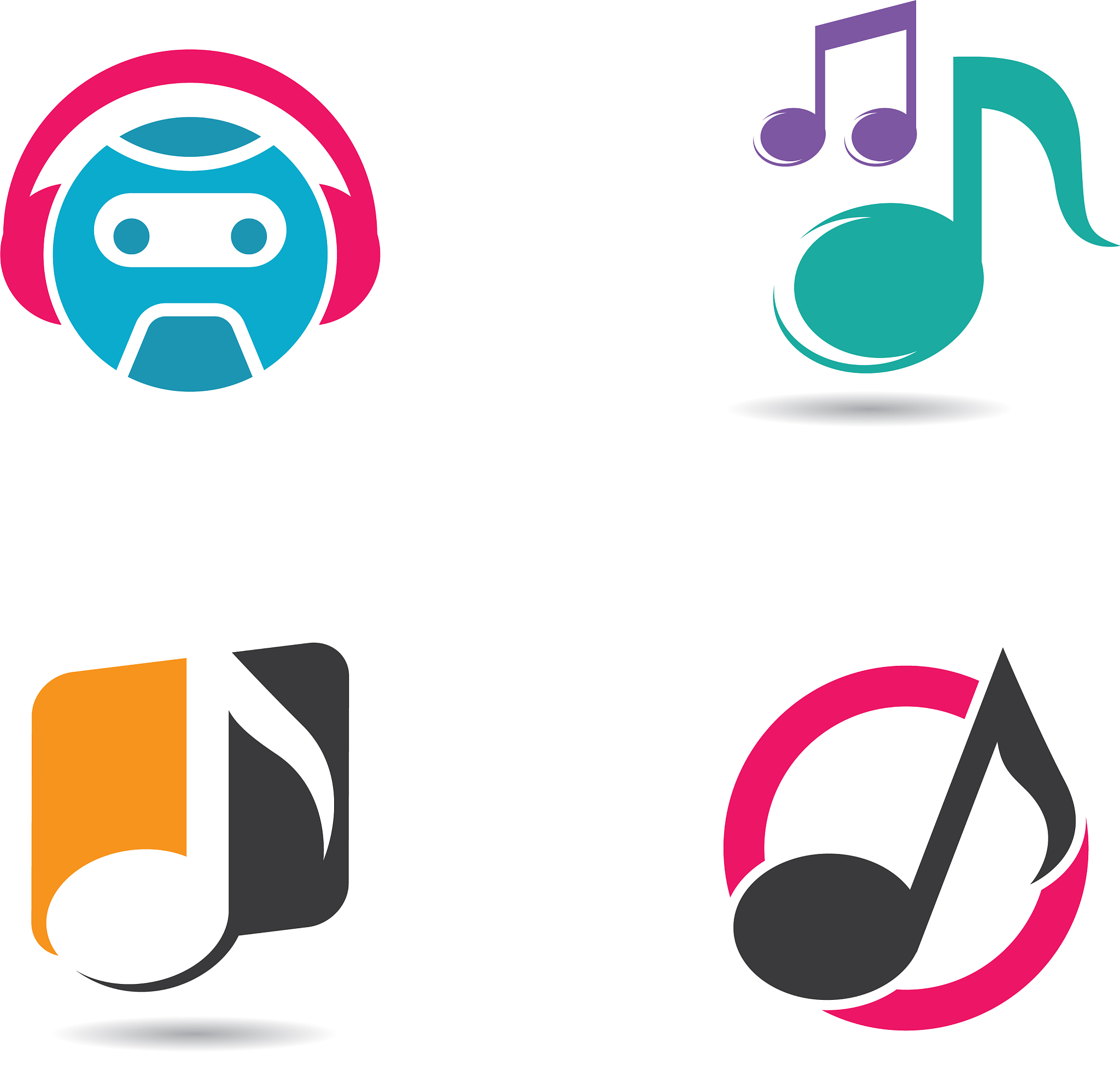 music logo creative icon