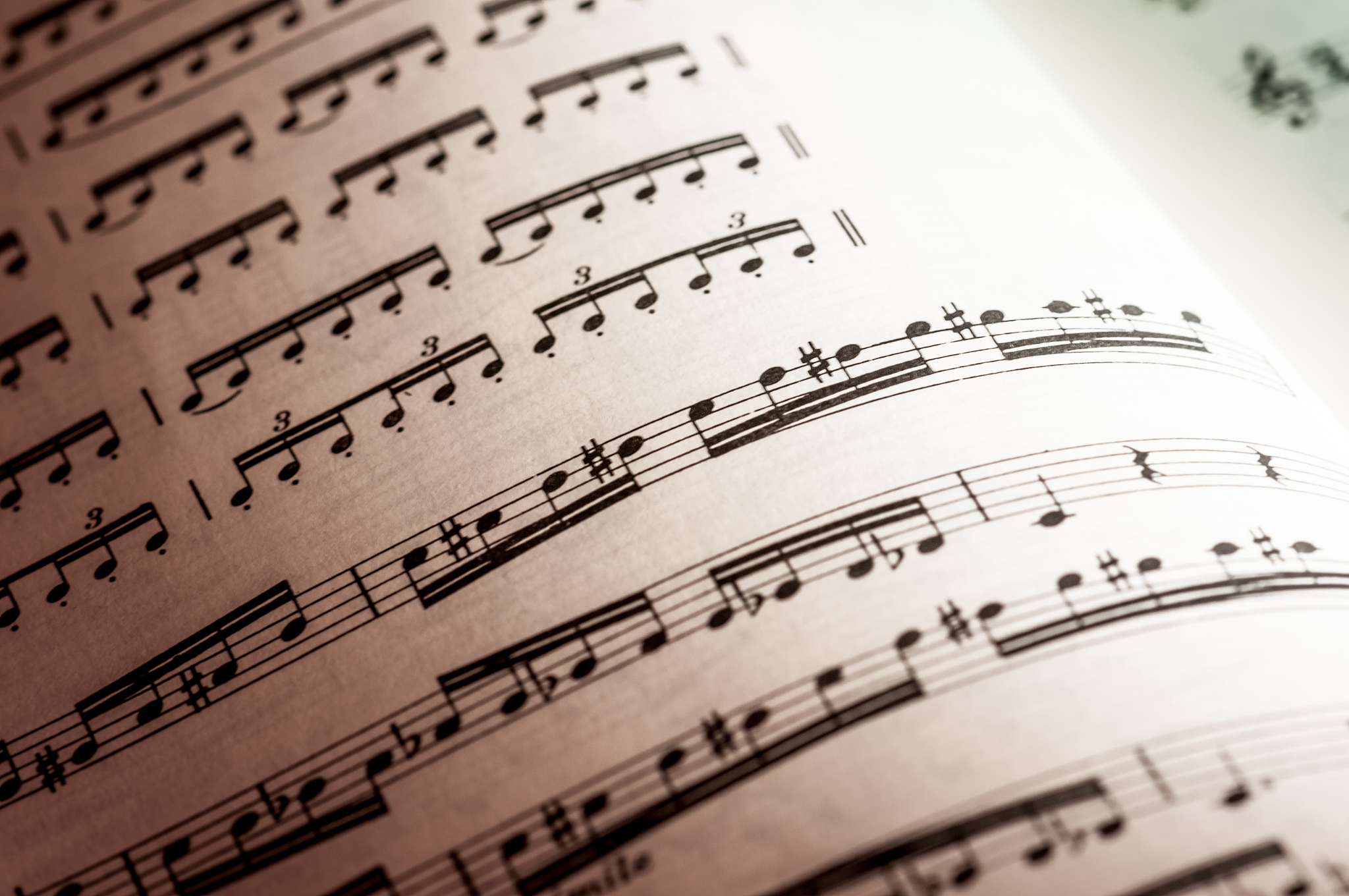 sheet of music note