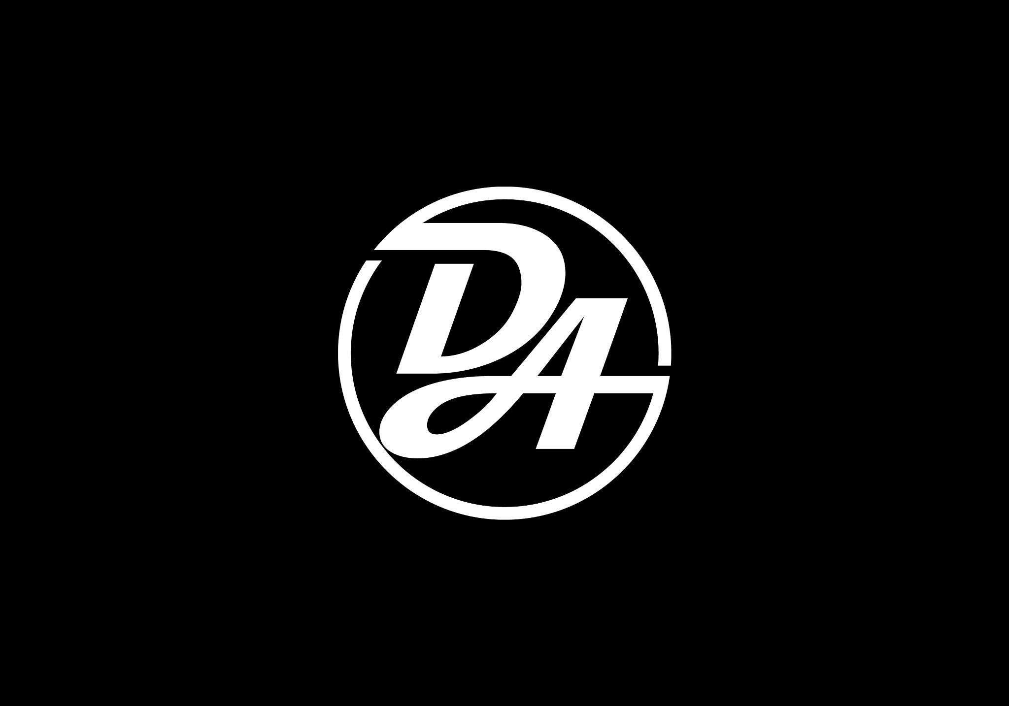 initial monogram letter da logo design template