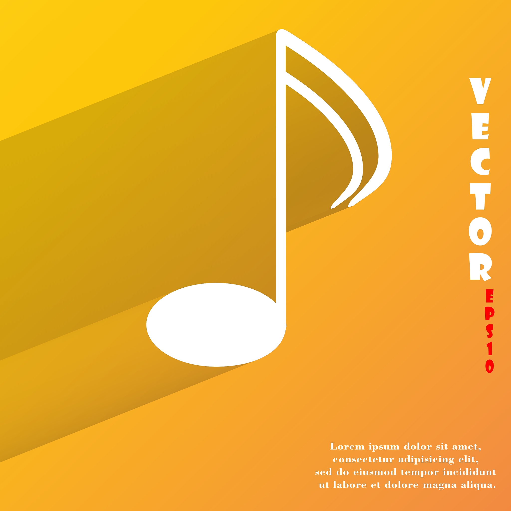 music elements notes web icon flat design