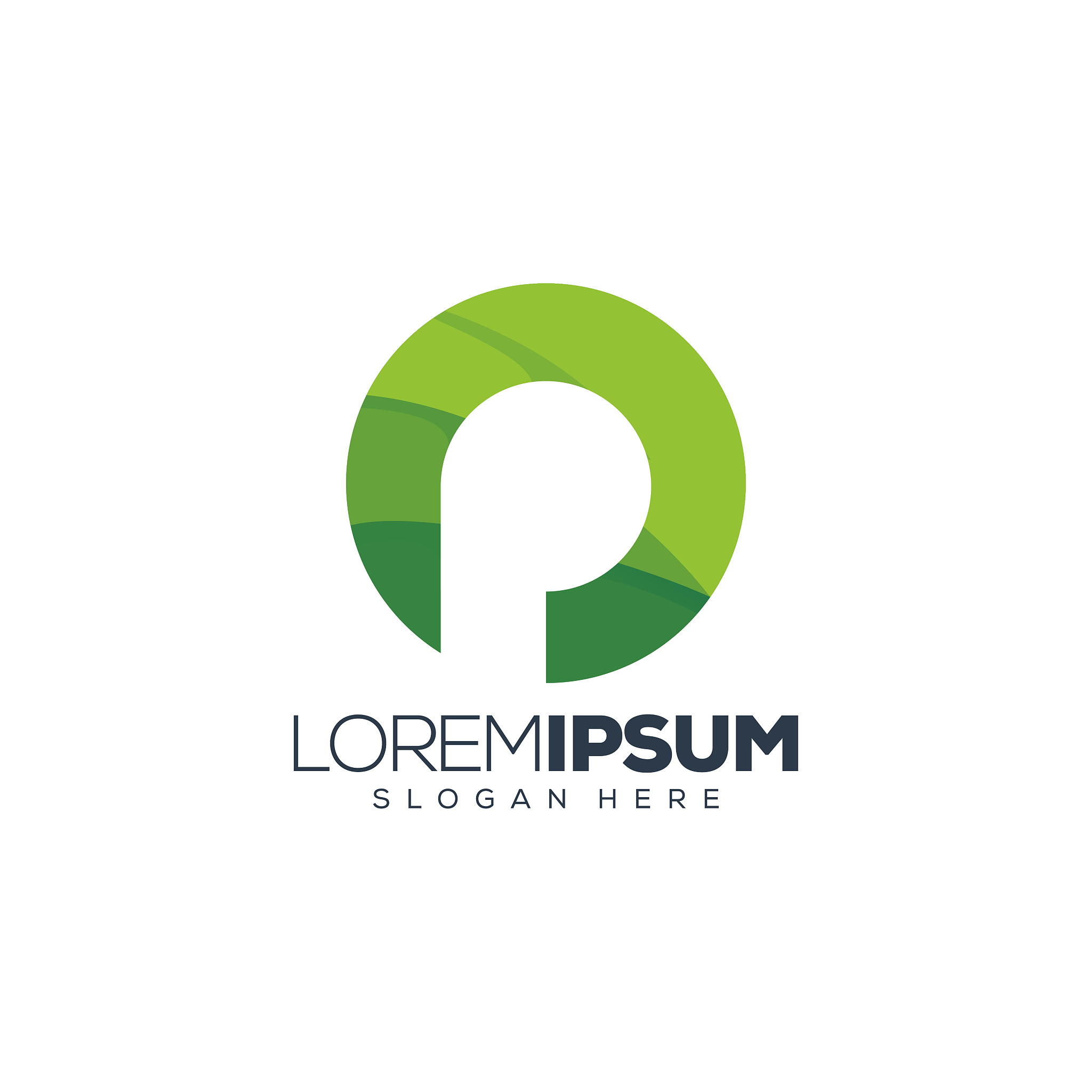 letter p logo design vector illustration
