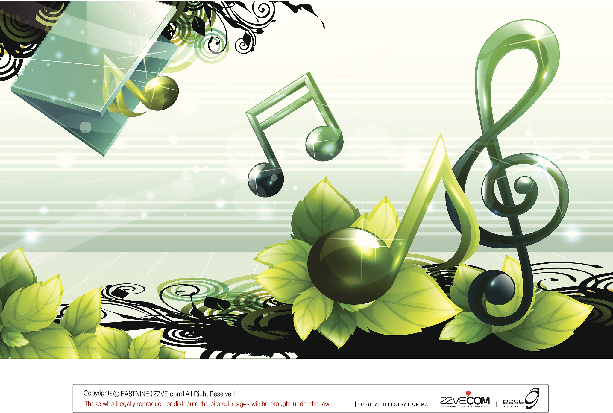 musical note vector