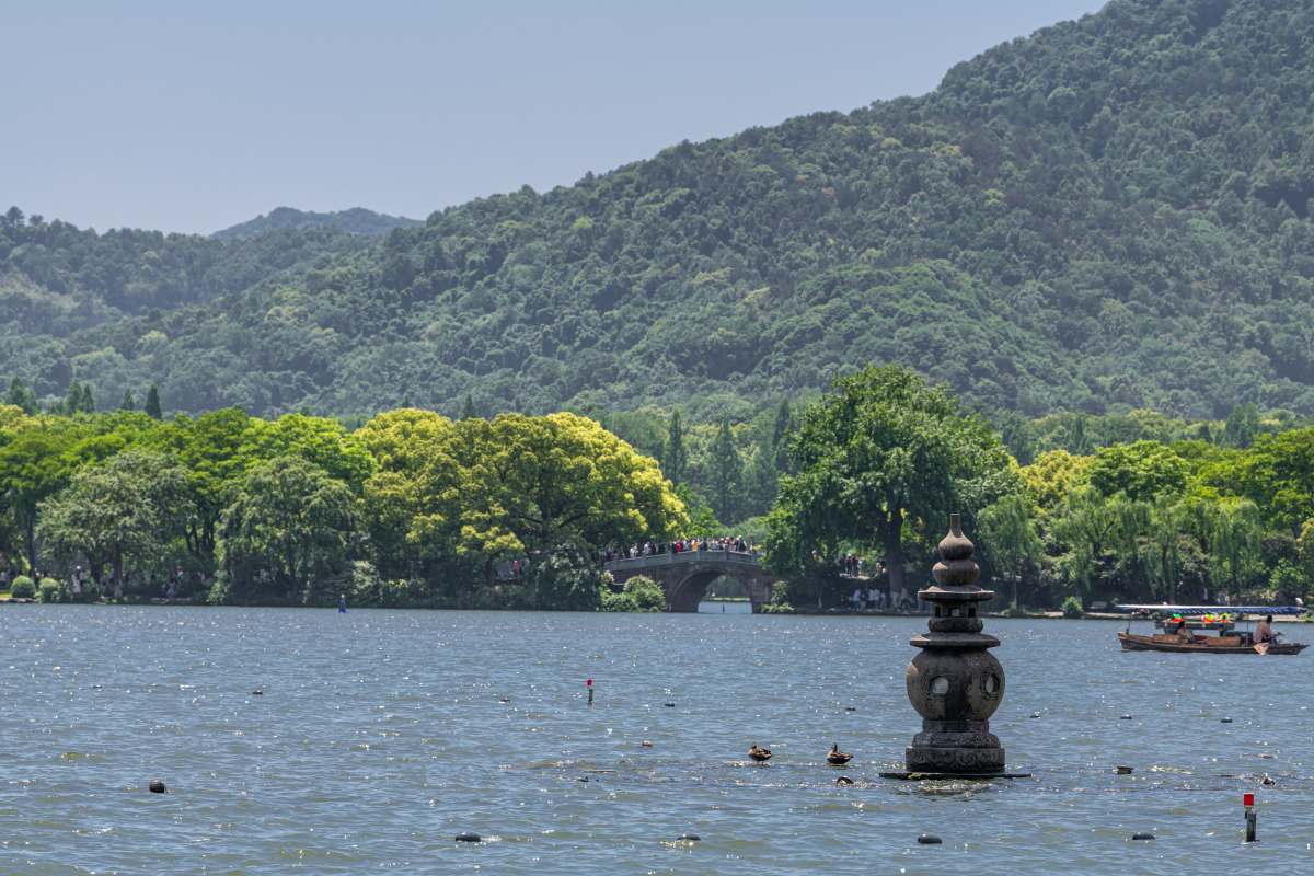 杭州西湖山海景色