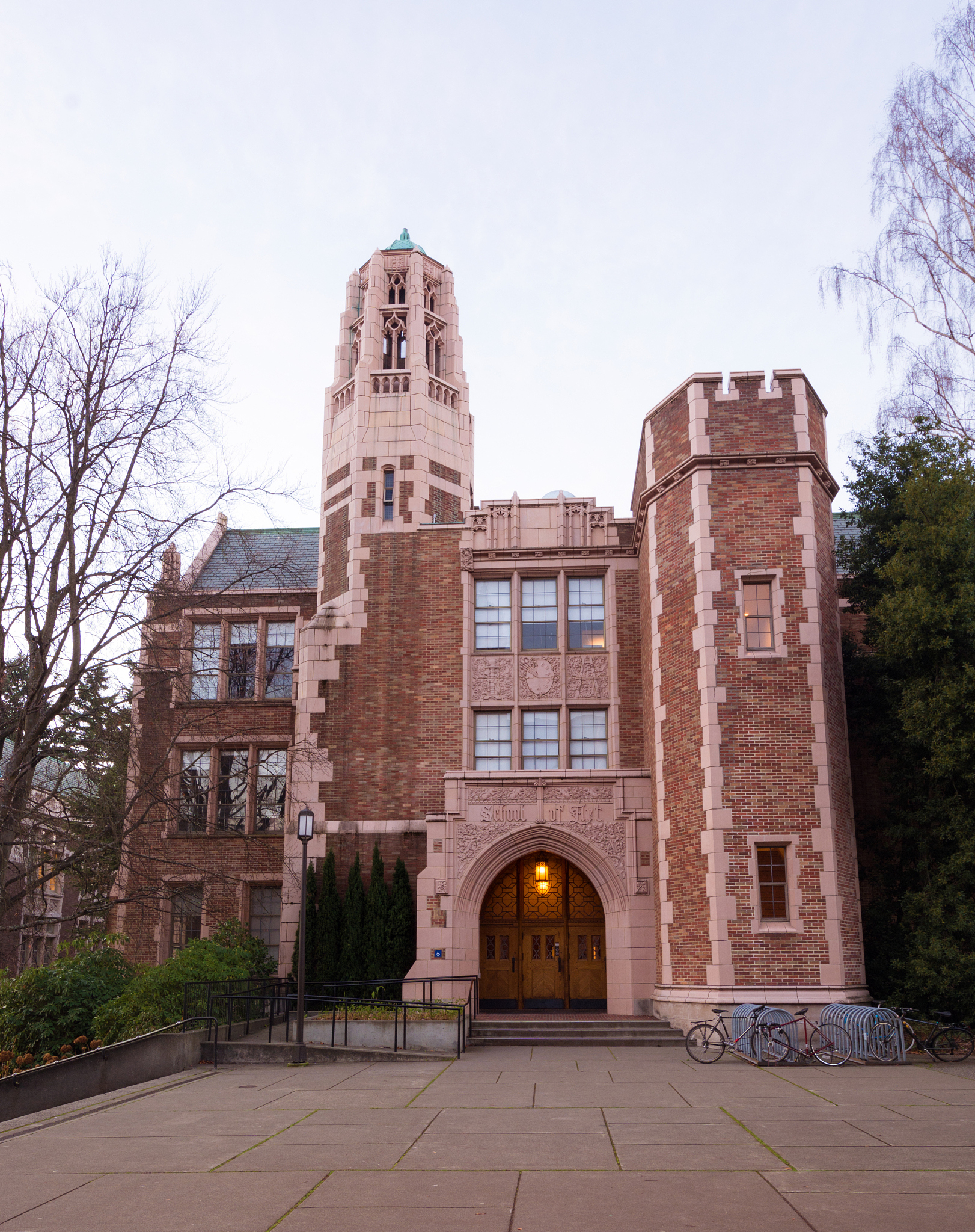 educational building on university of washington campus in seatt