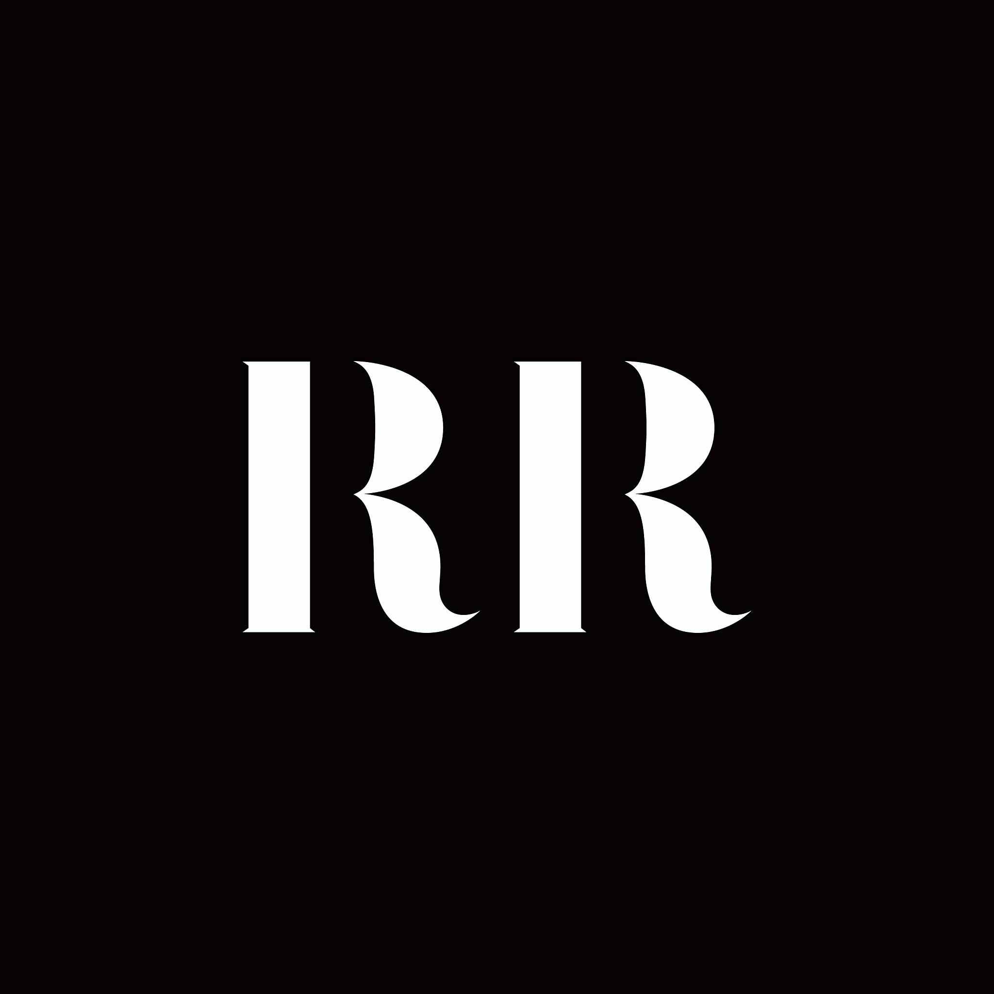 rr logo letter initial logo designs template