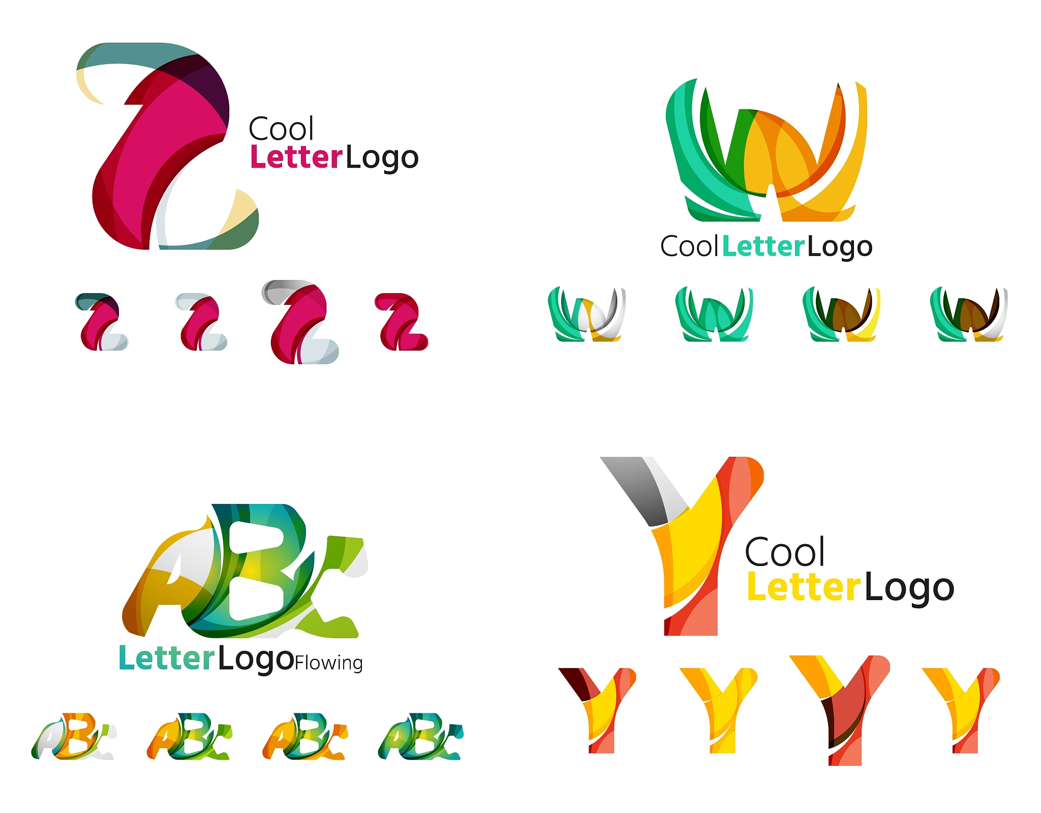 letter business emblem collection