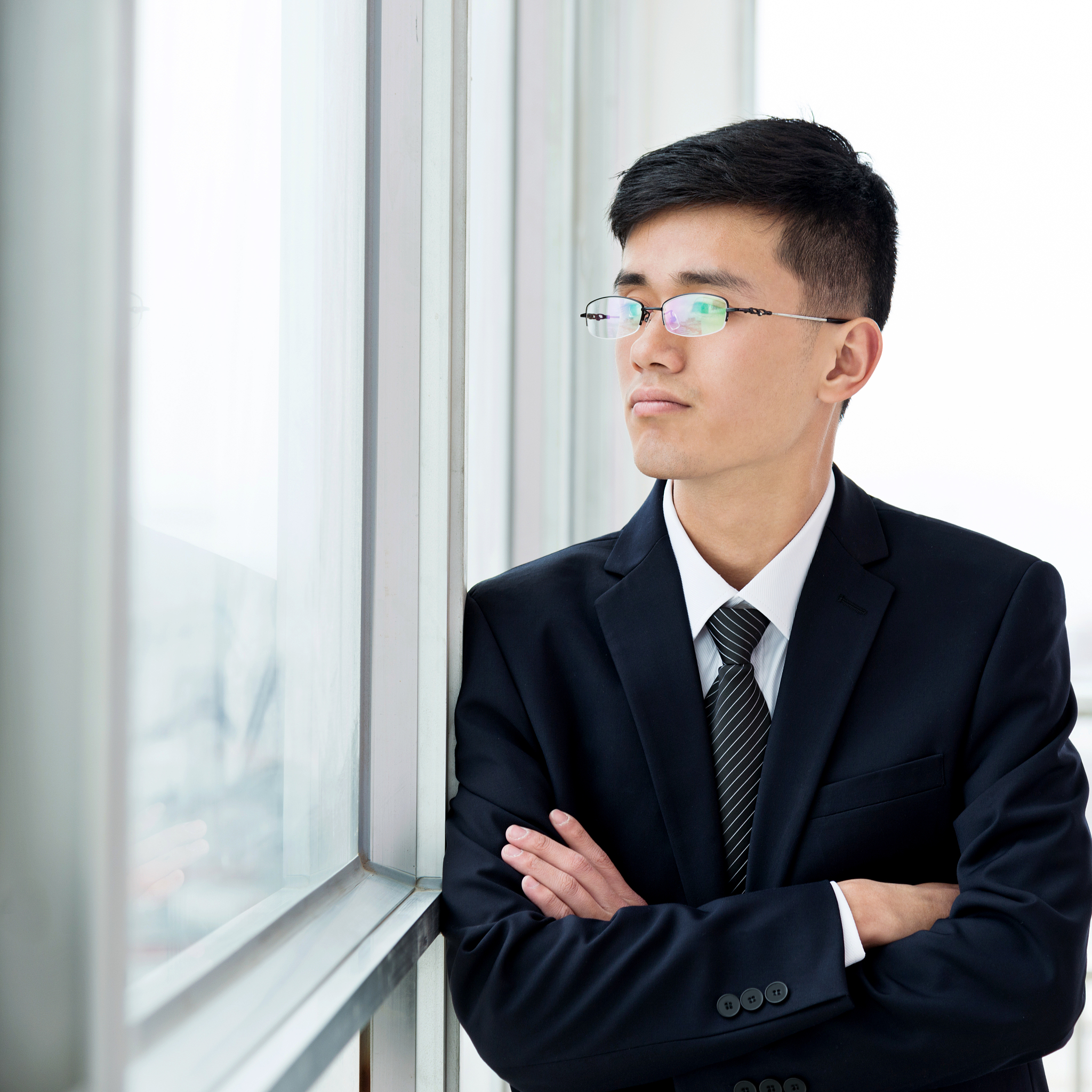 young asian businessman in office