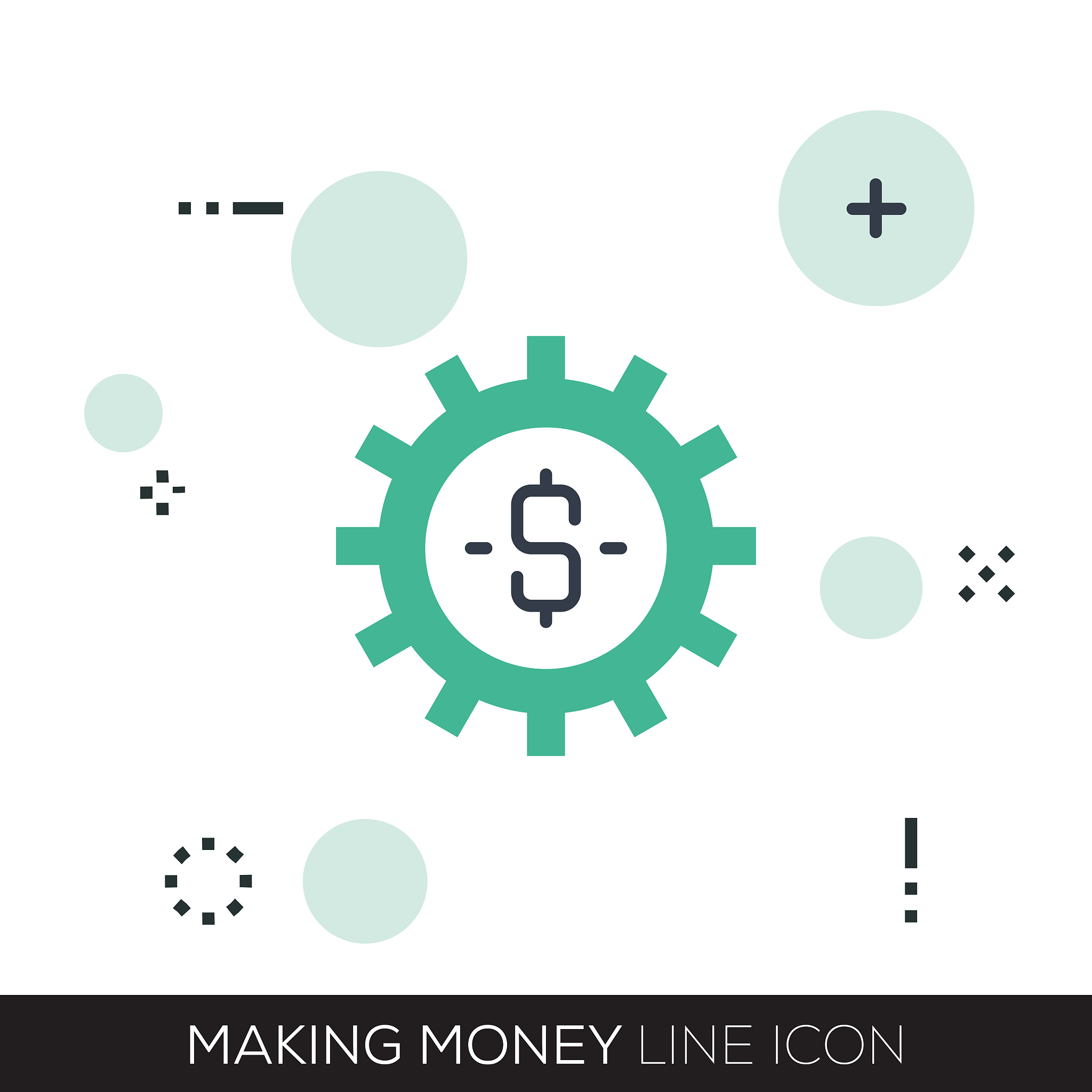 making money line icon