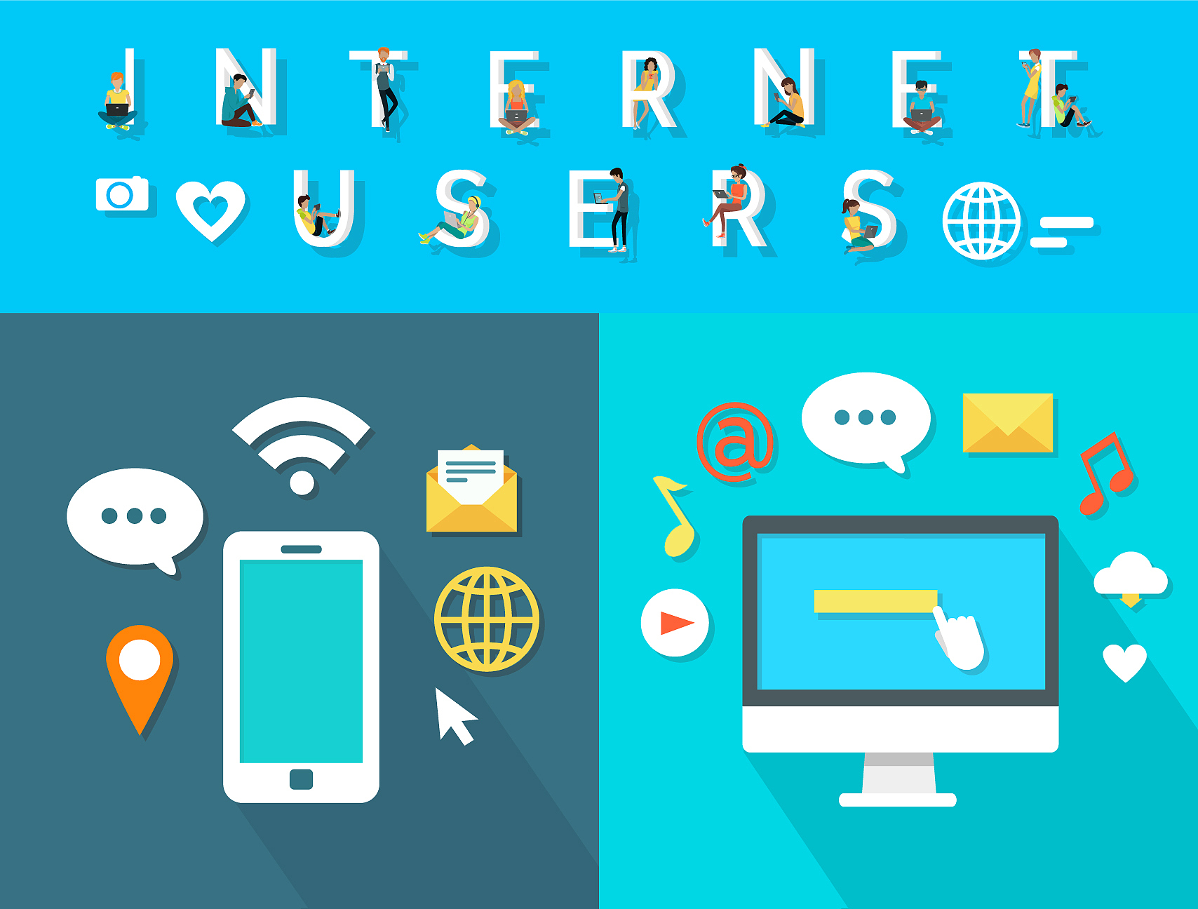 internet users of modern electronic equipments