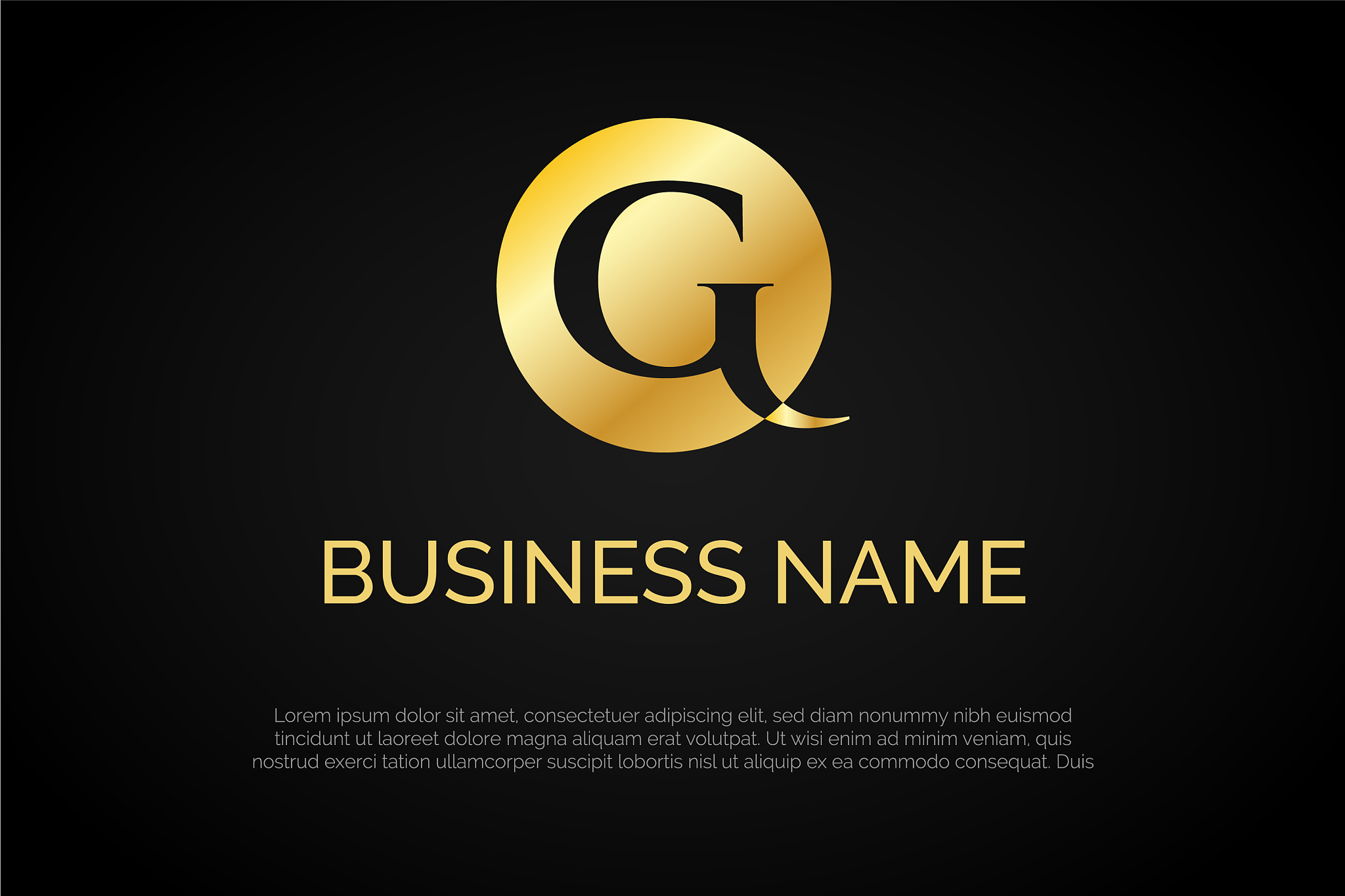 g monogram logo template