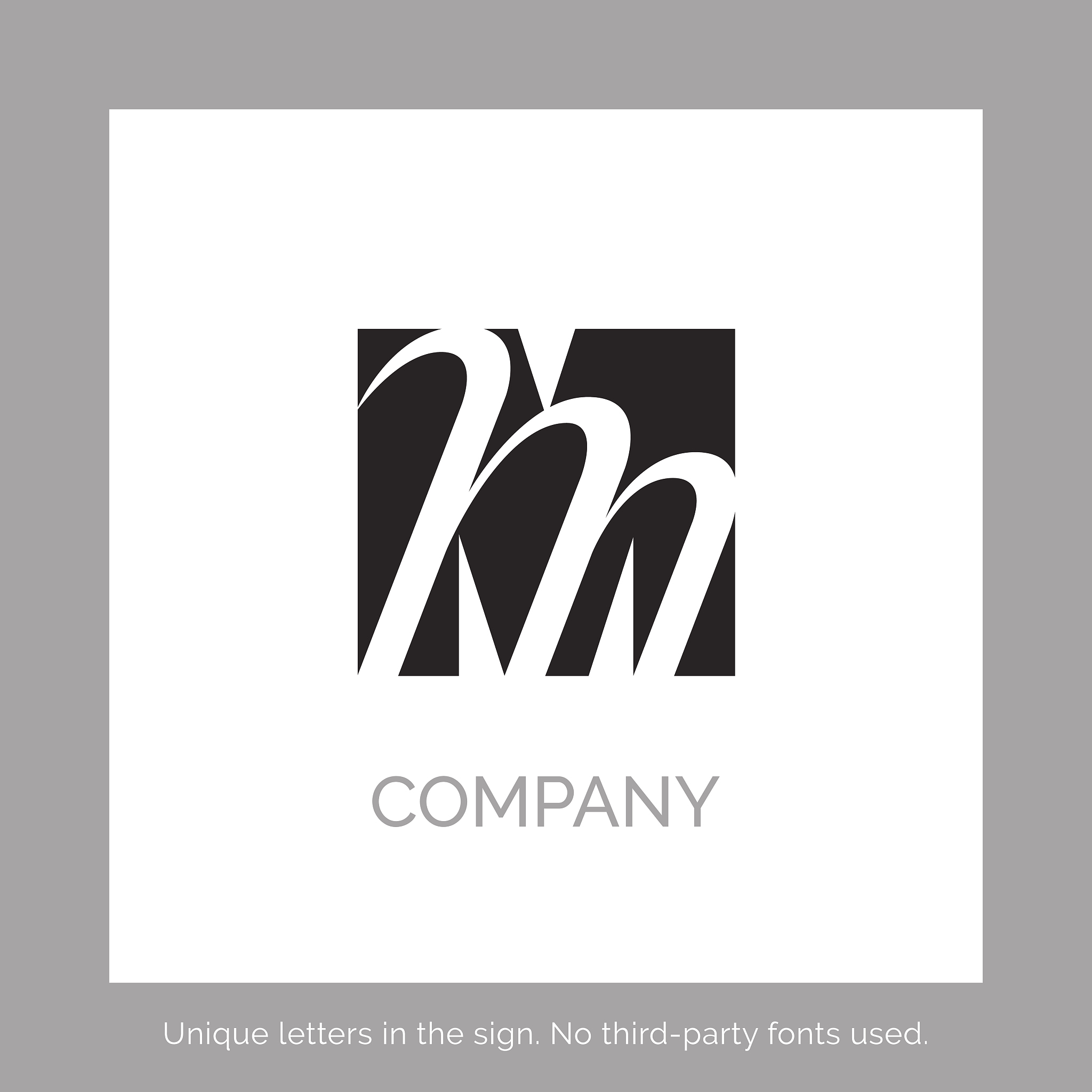 letter sign vector design