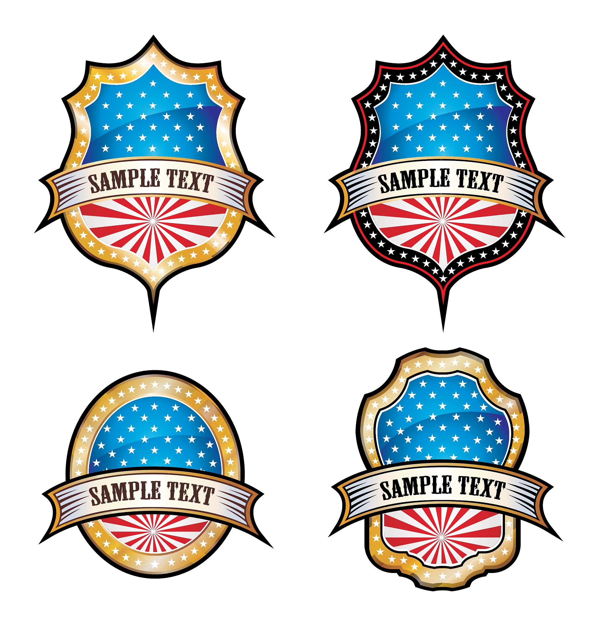 usa vintage emblems