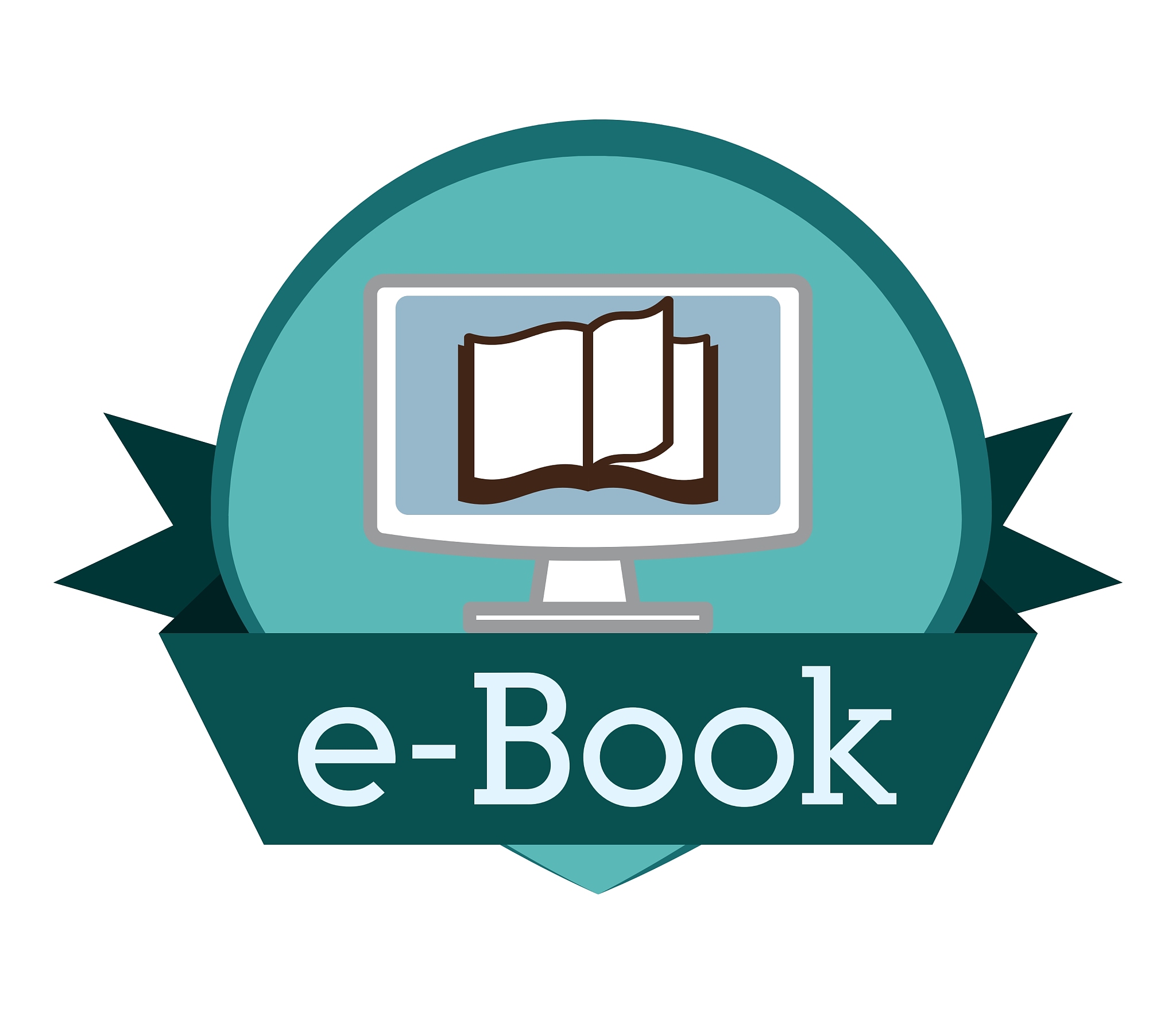 book and e-learning icons design
