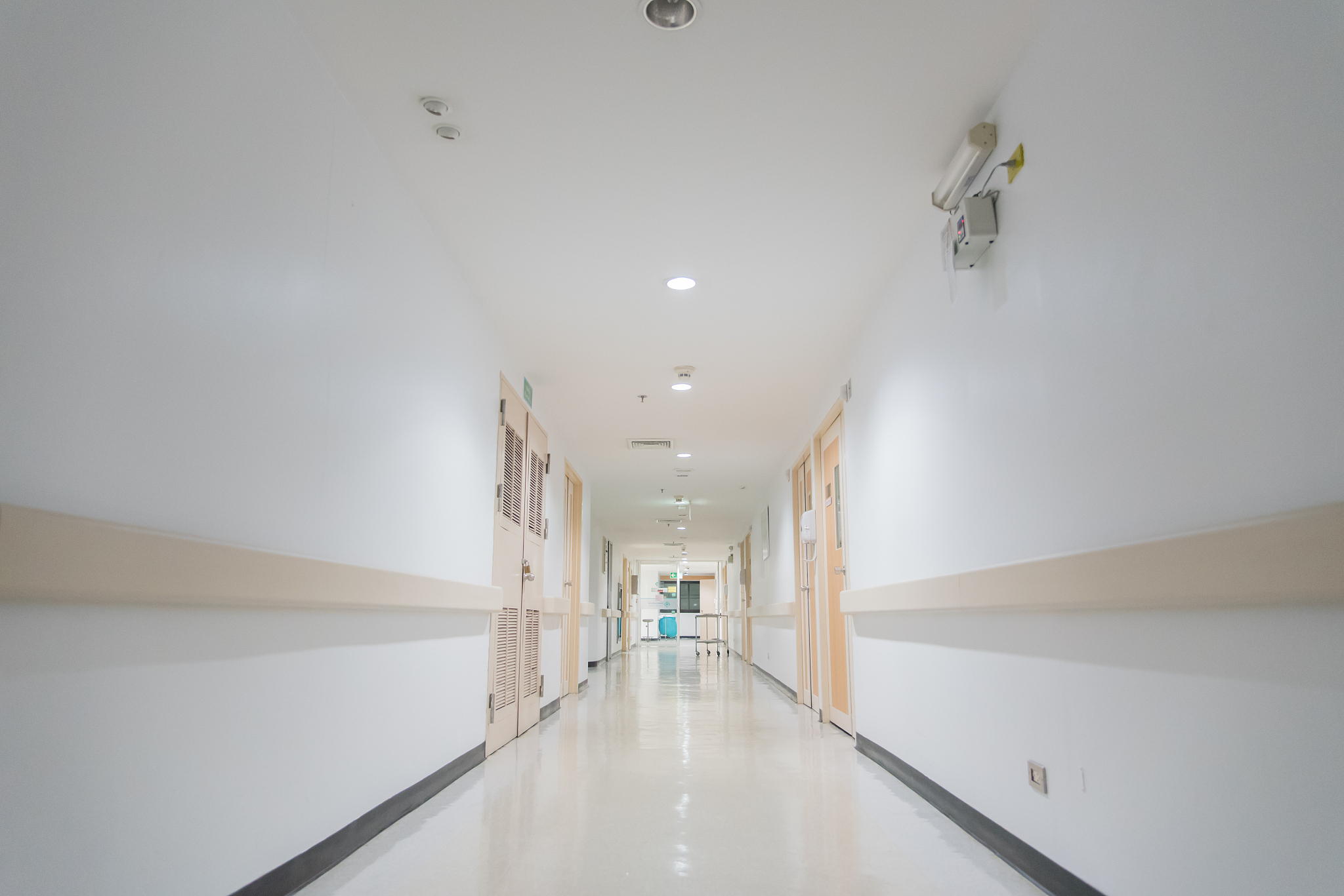 hospital interior corridor