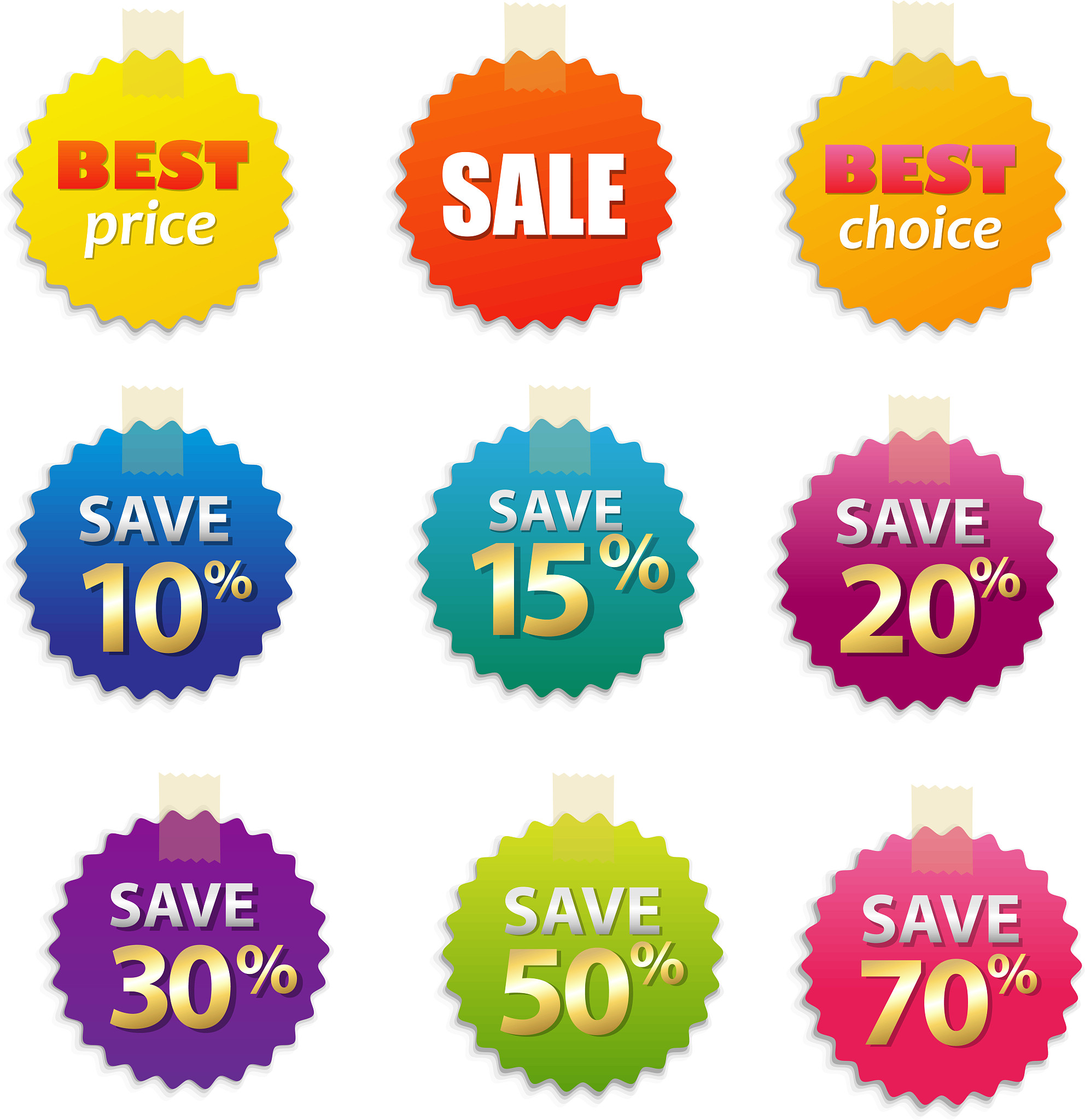 big sale tags