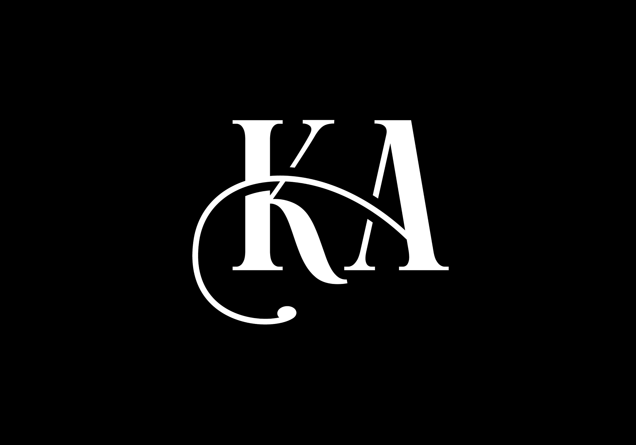 initial monogram letter k a logo design template