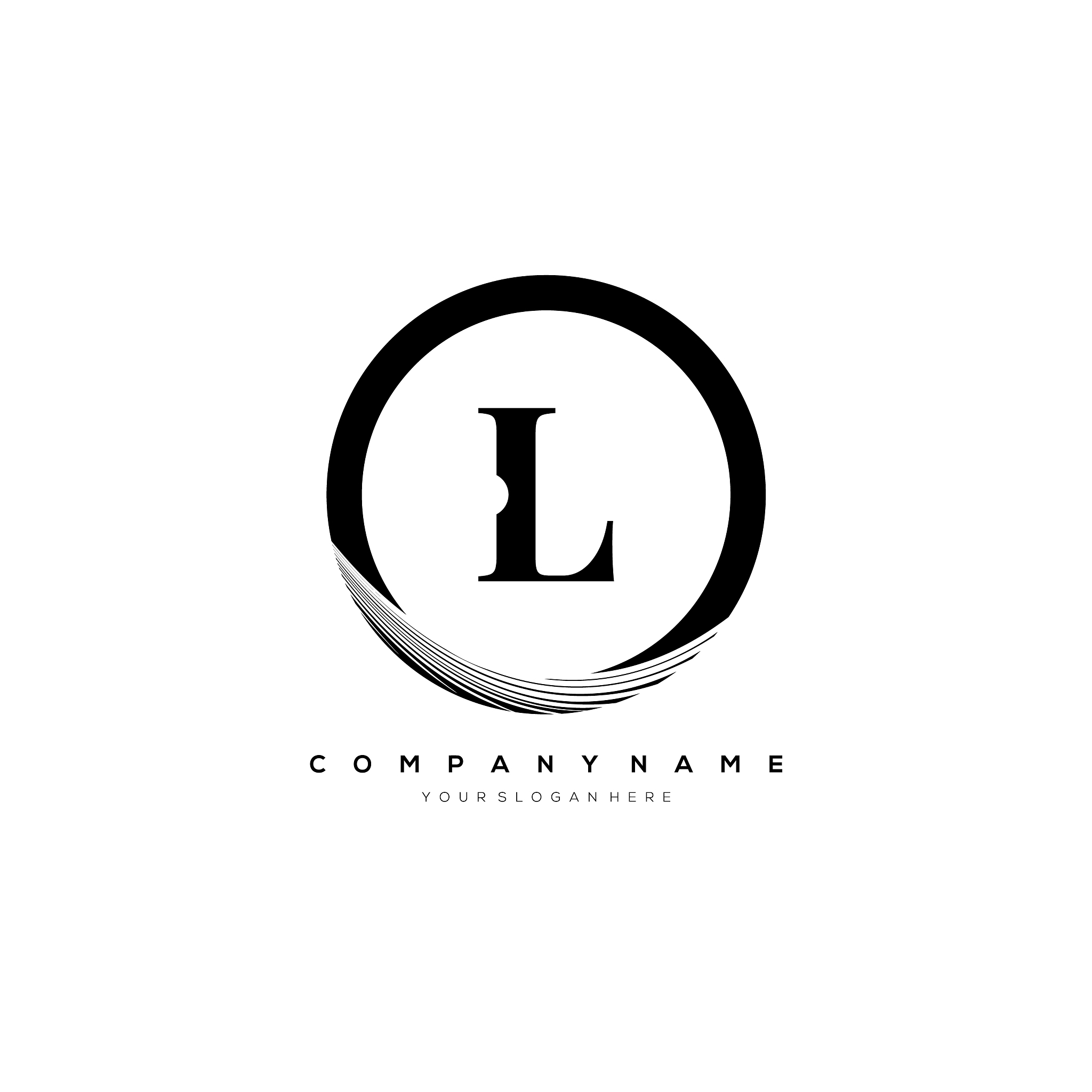 l letter logo template