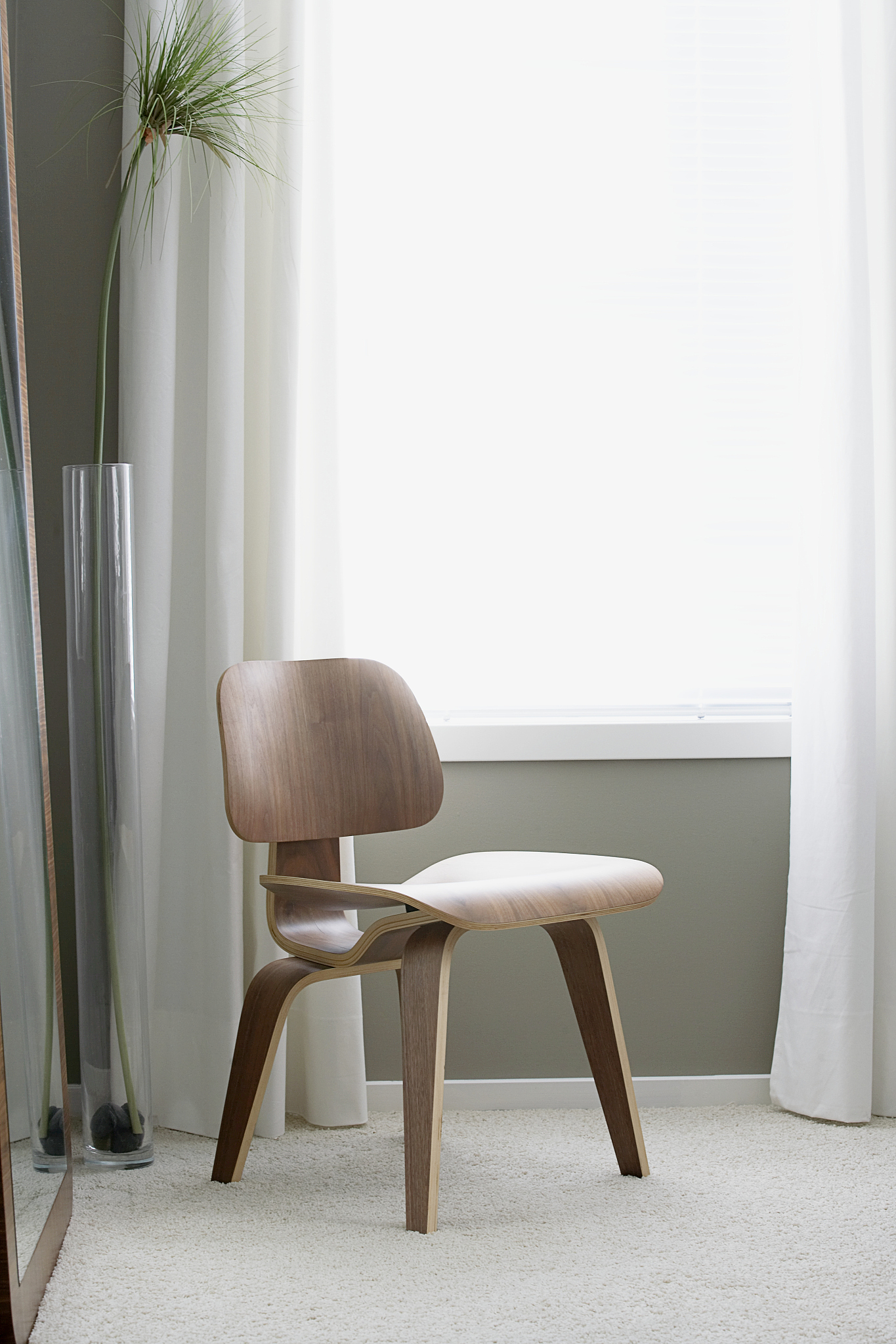 chair in corner by window