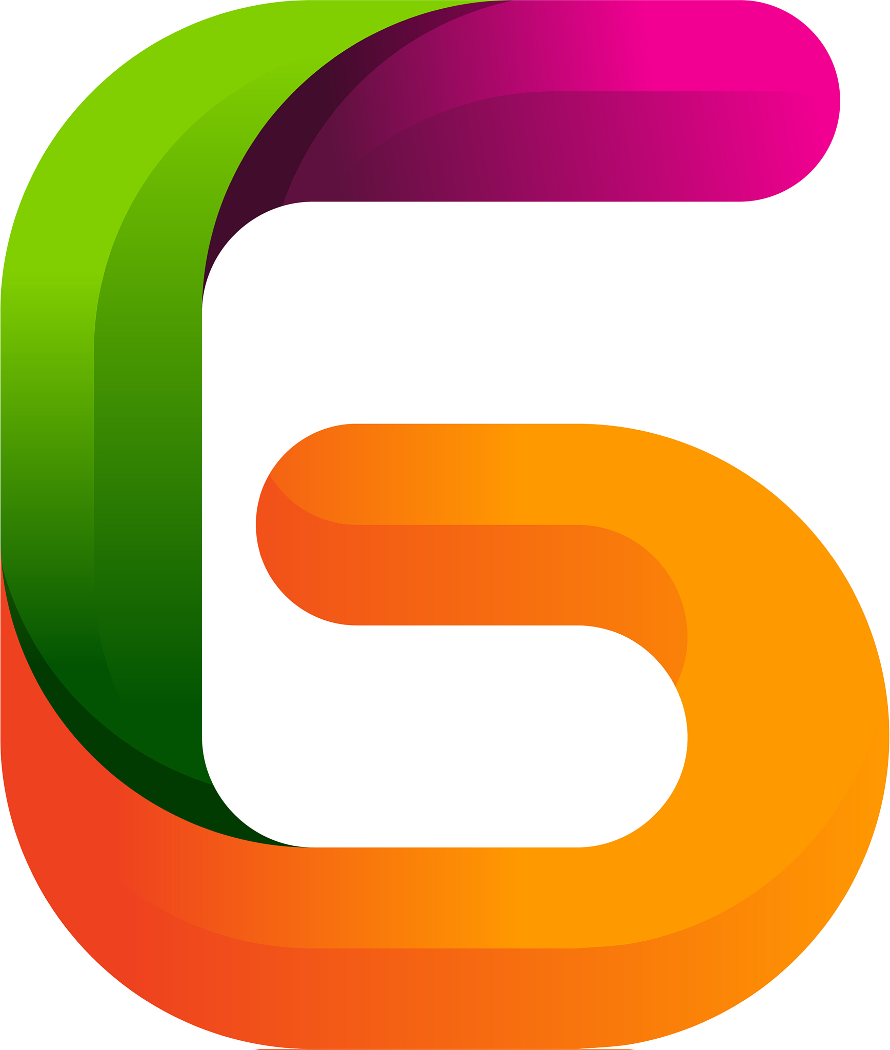 g colorful letter logo icon design