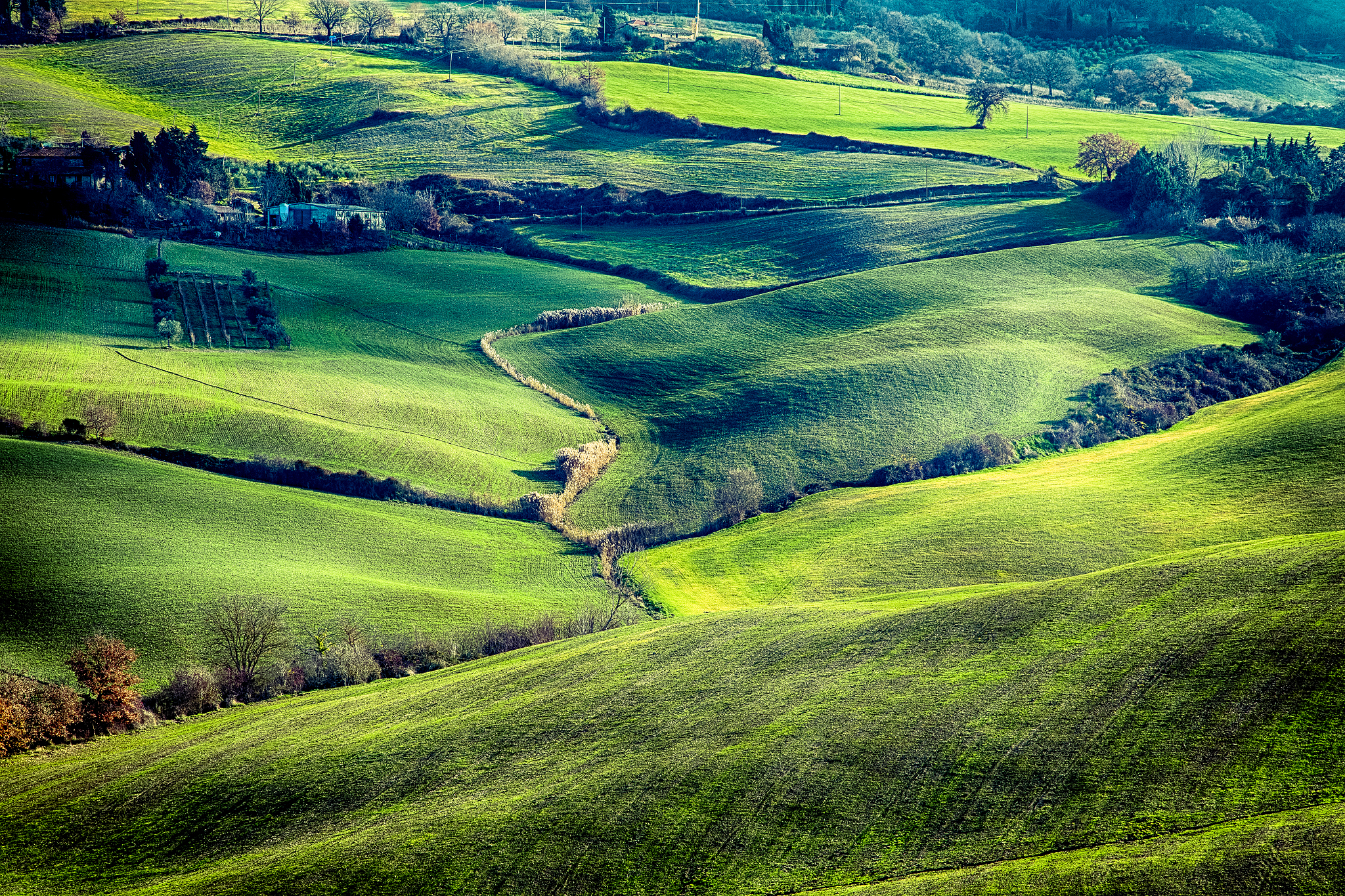 a tuscany landscape