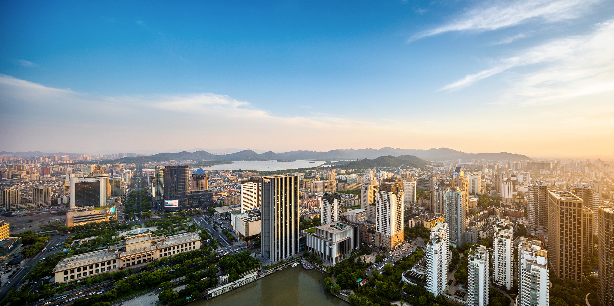 杭州武林门全景