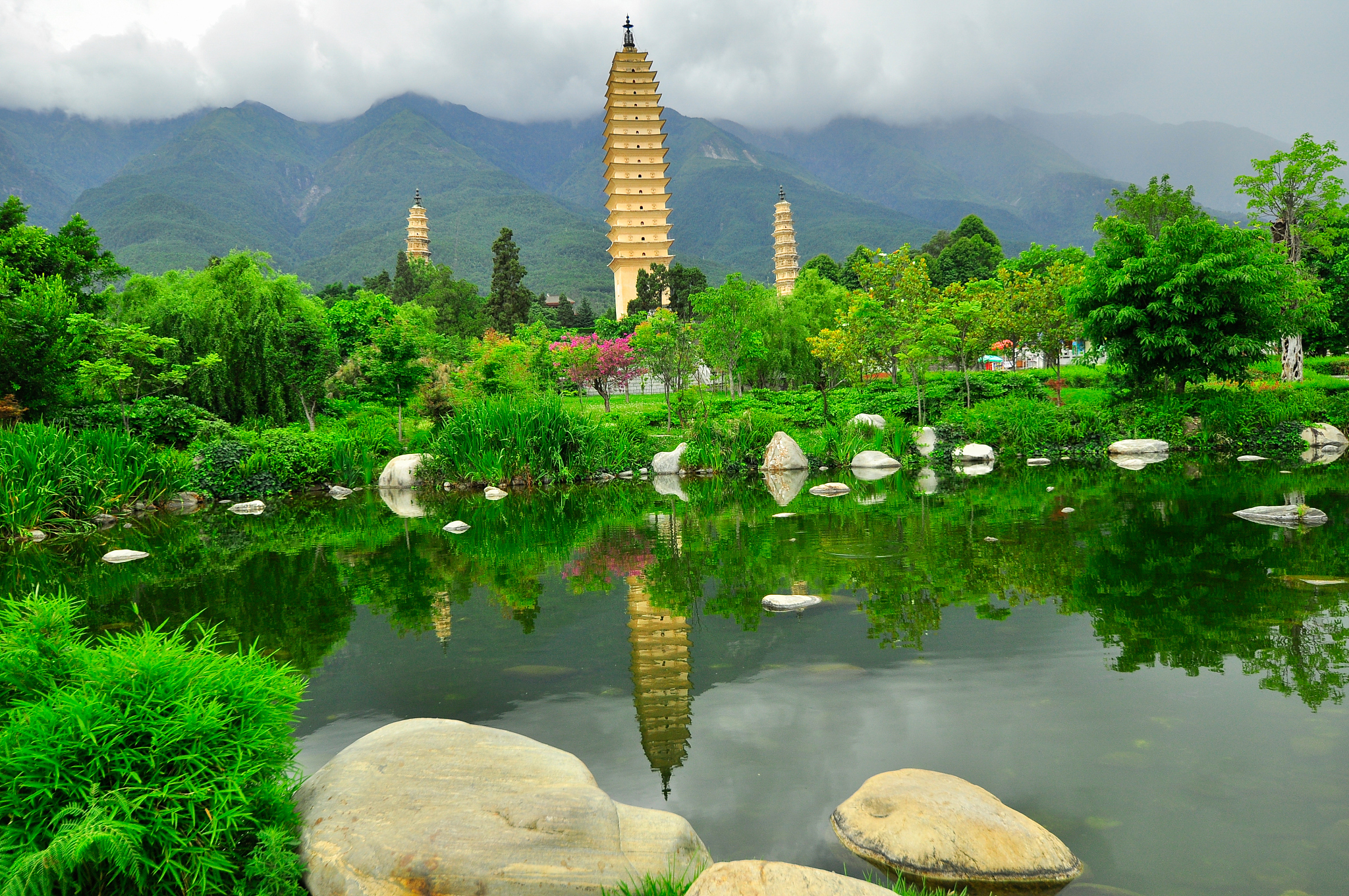 rebuild song dynasty town in dali, yunnan province, china.