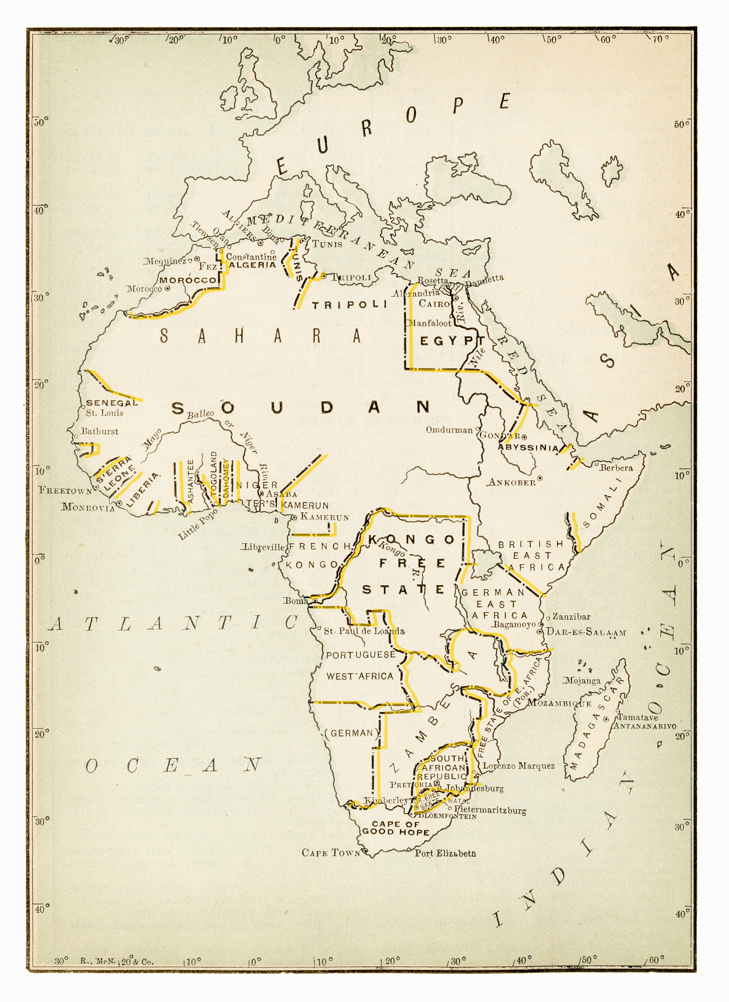 map of africa 1893