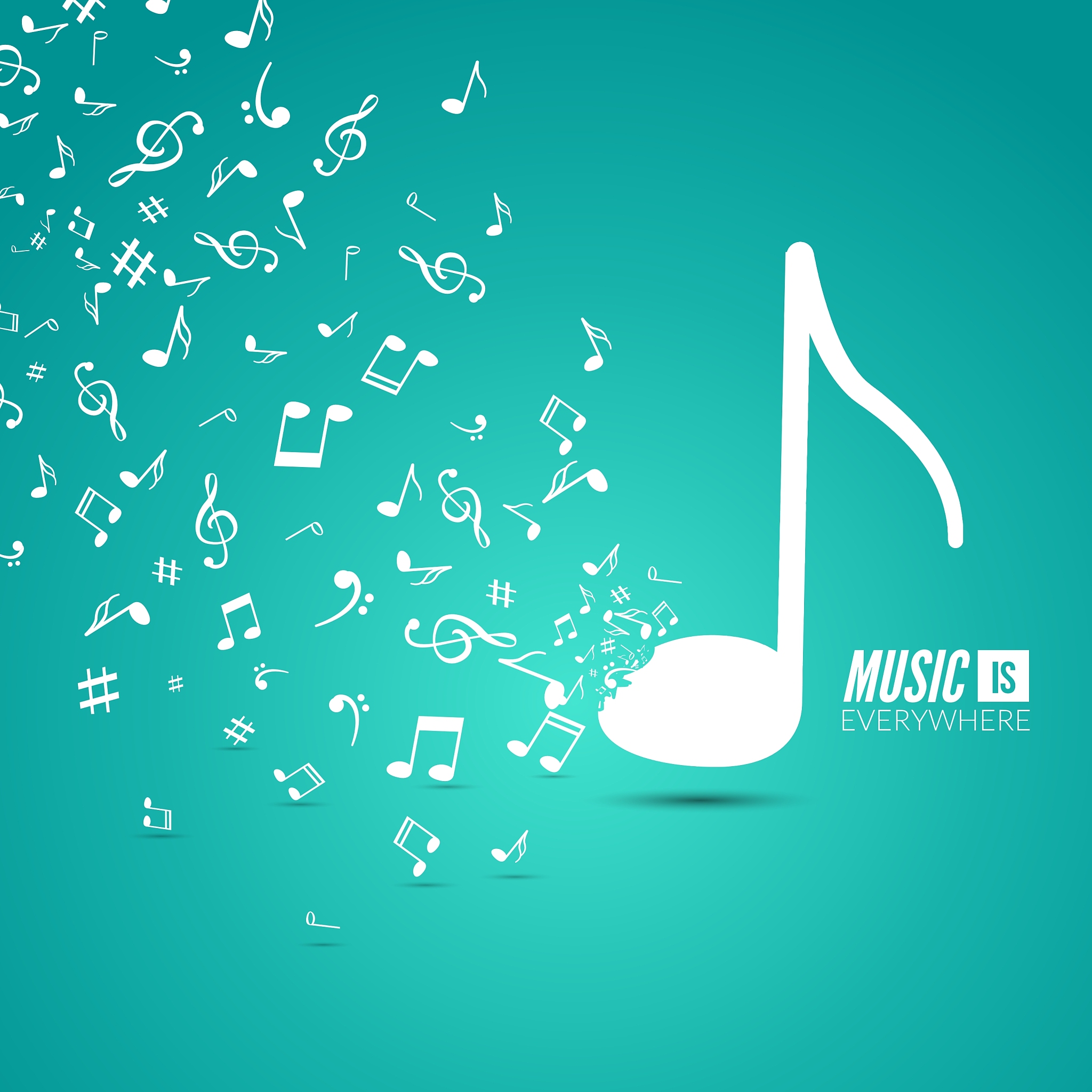 abstract musical background with musical