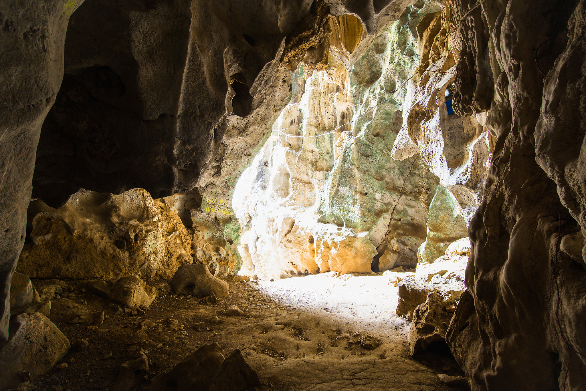 entrance to the cave
