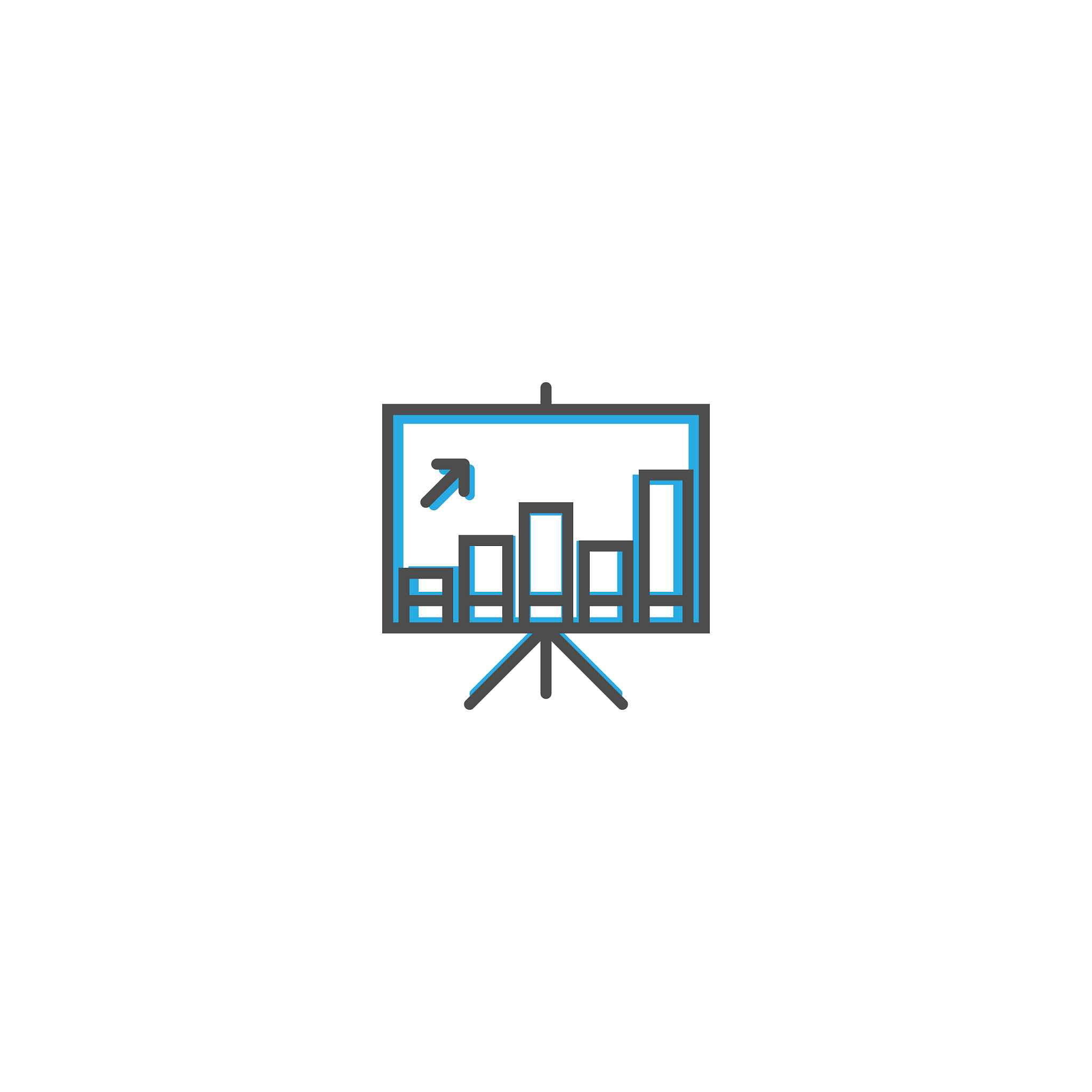 presentation icon line design business icon