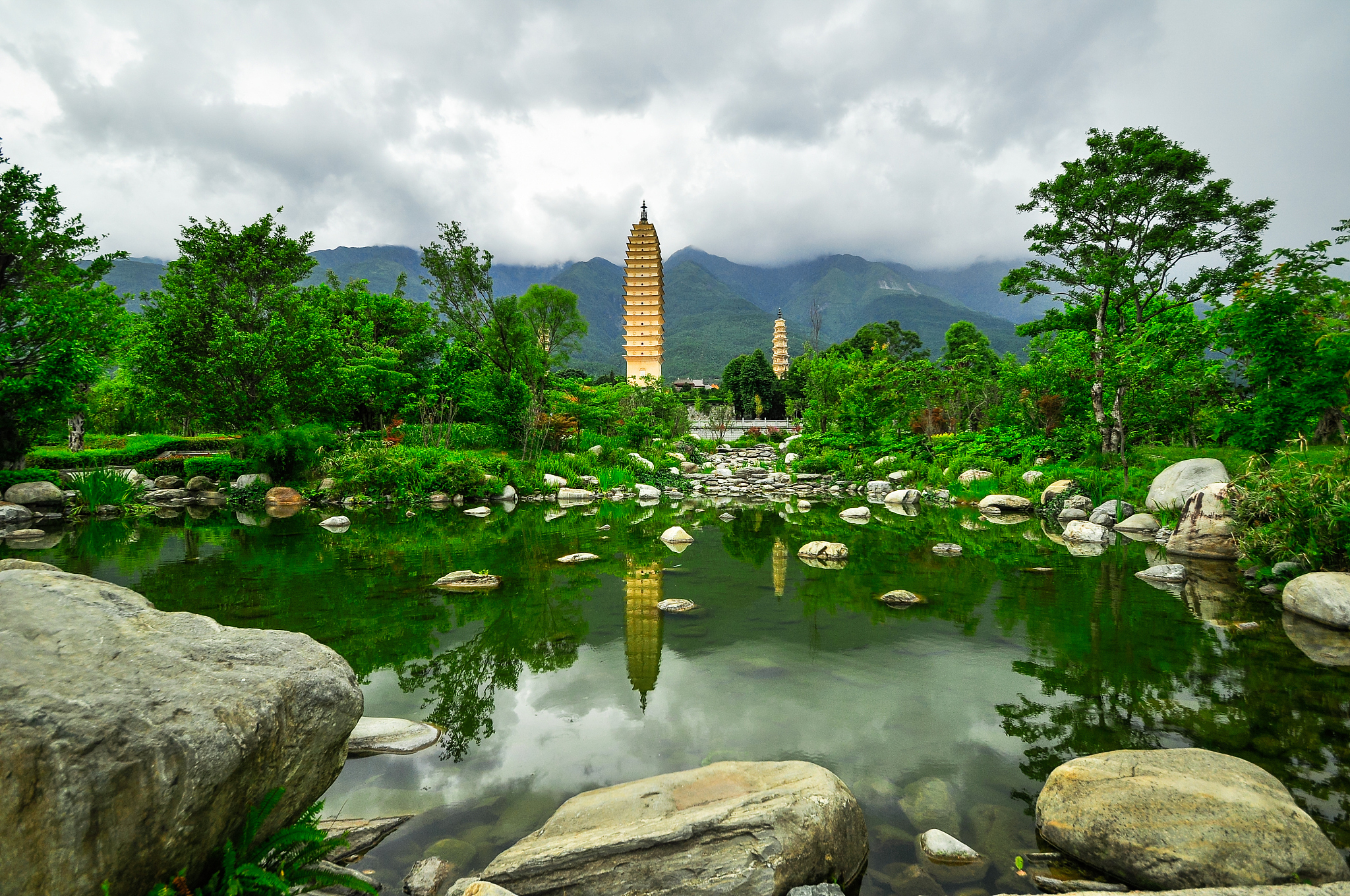rebuild song dynasty town in dali, yunnan province, china.