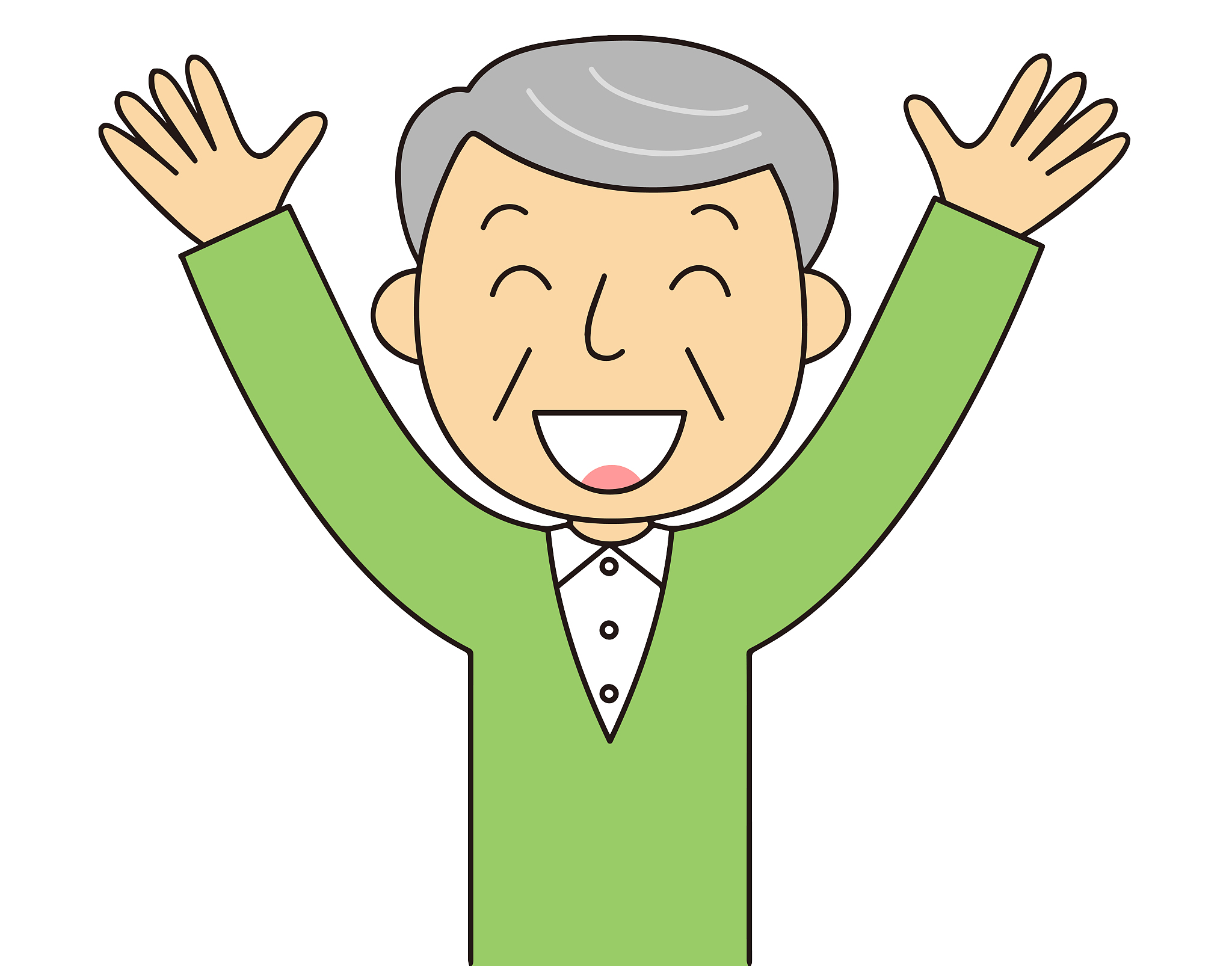 gesture and behavior of senior men