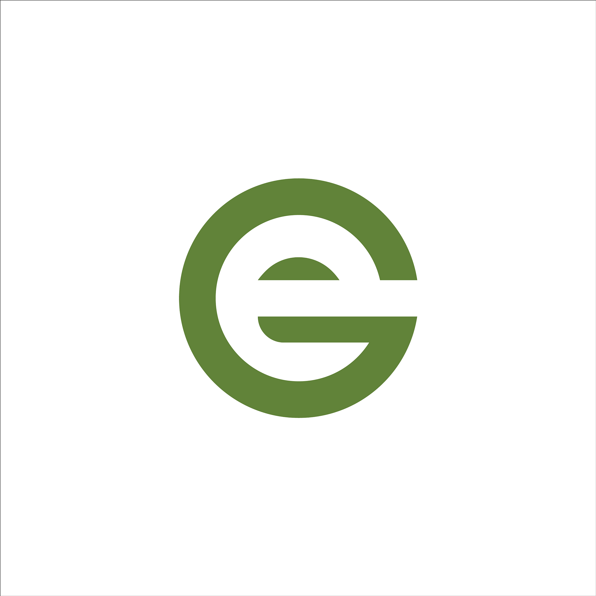 initial letter ge or eg logo design template