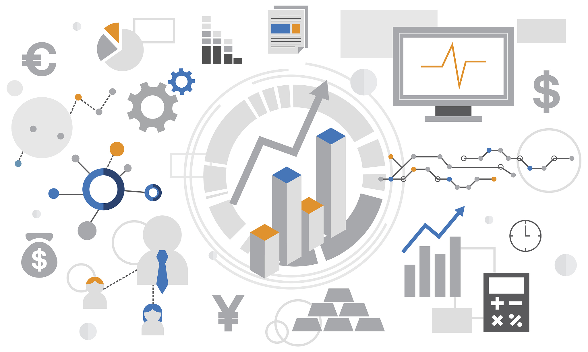success goals analysis corporate business concept