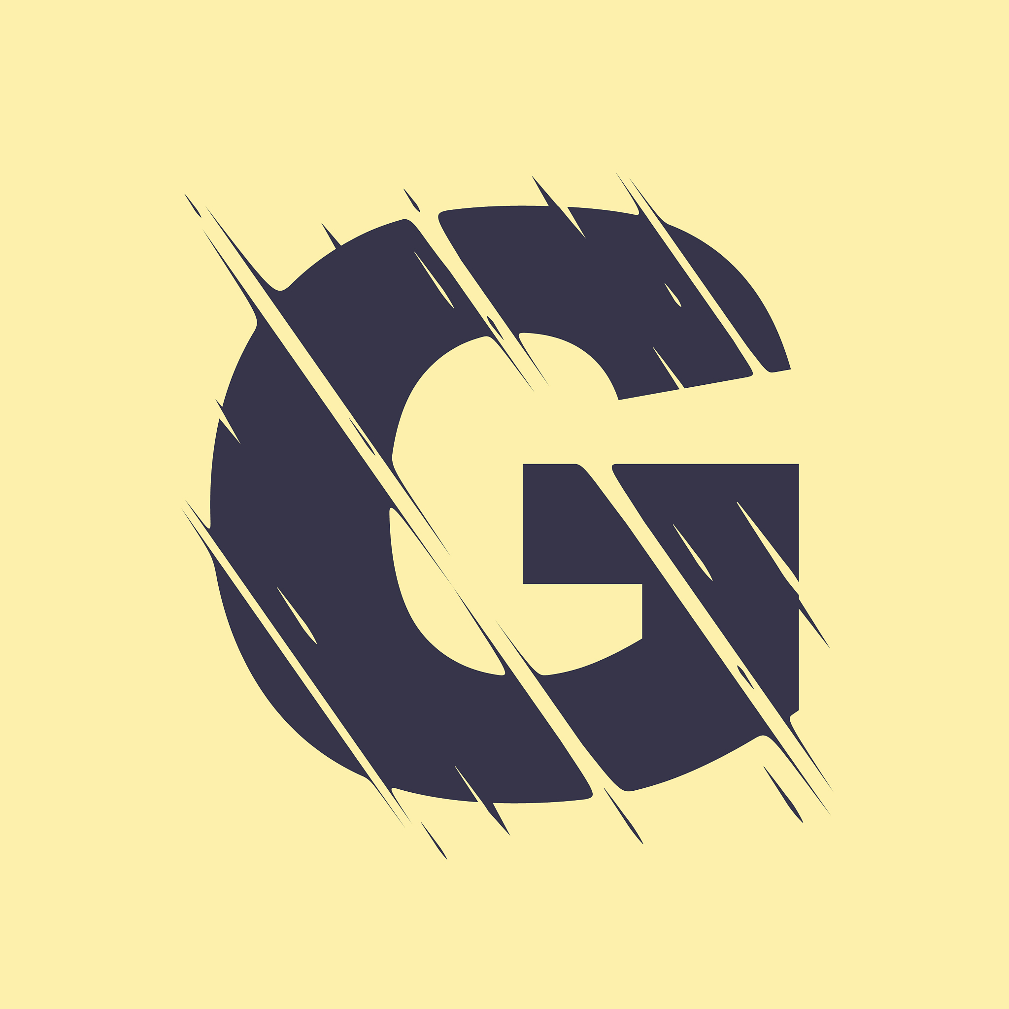 scribbled letter g