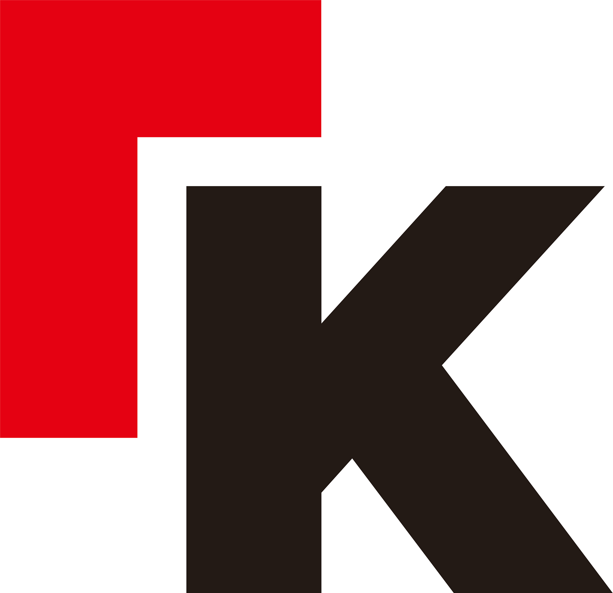 letter rk abstract simple geometric arrow logo