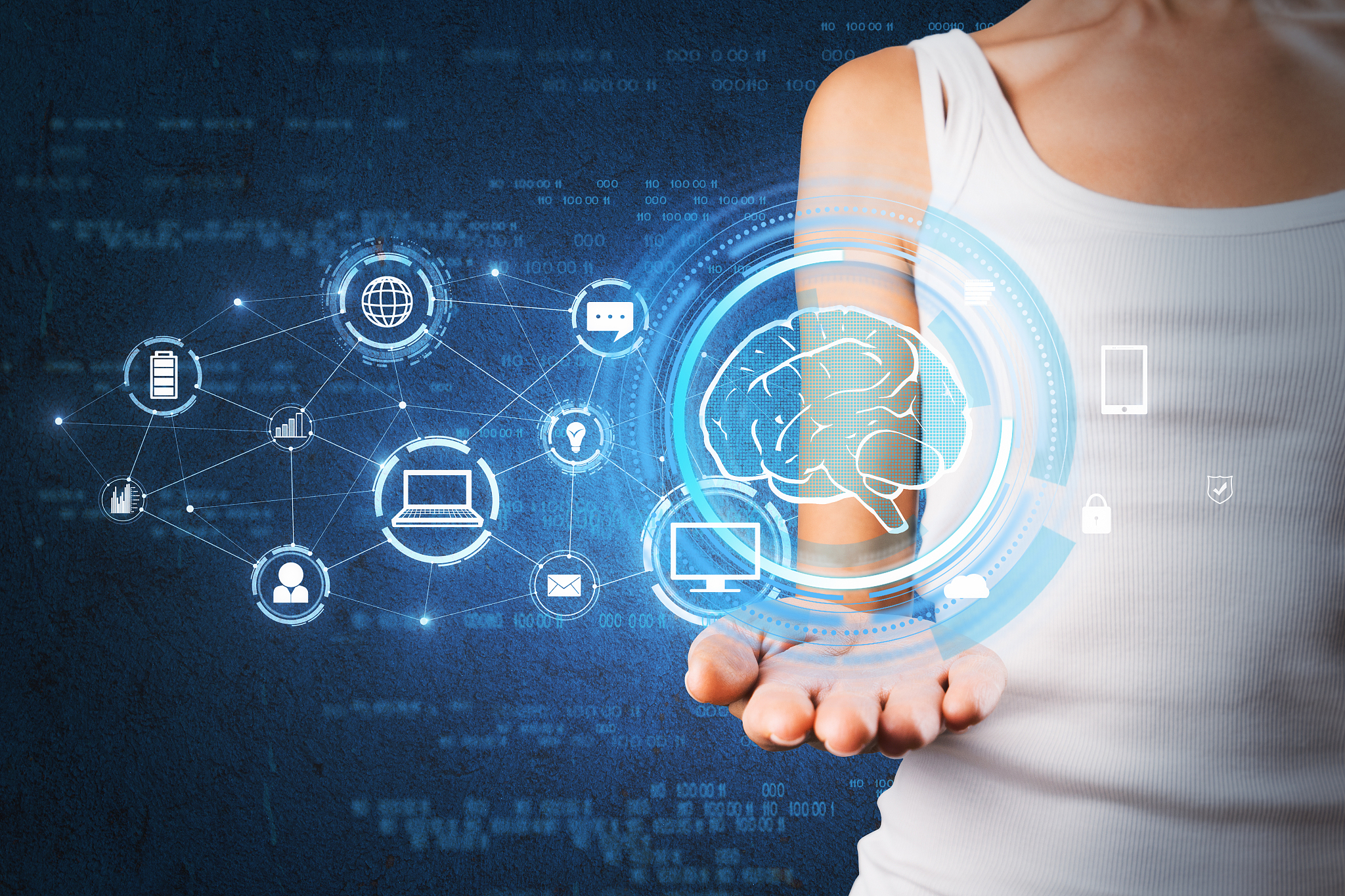 artificial intelligence and innovation concept