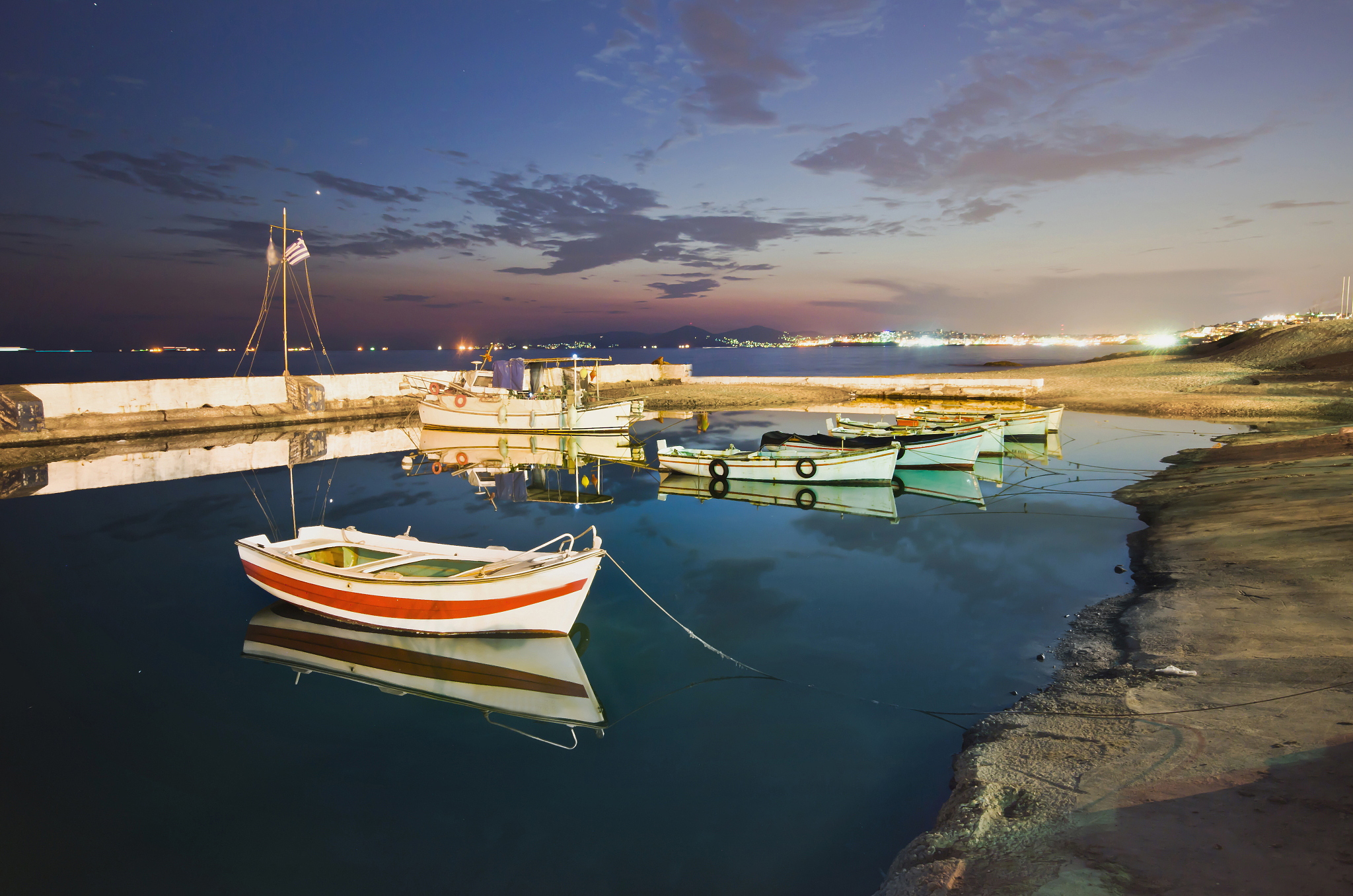 floating boats.