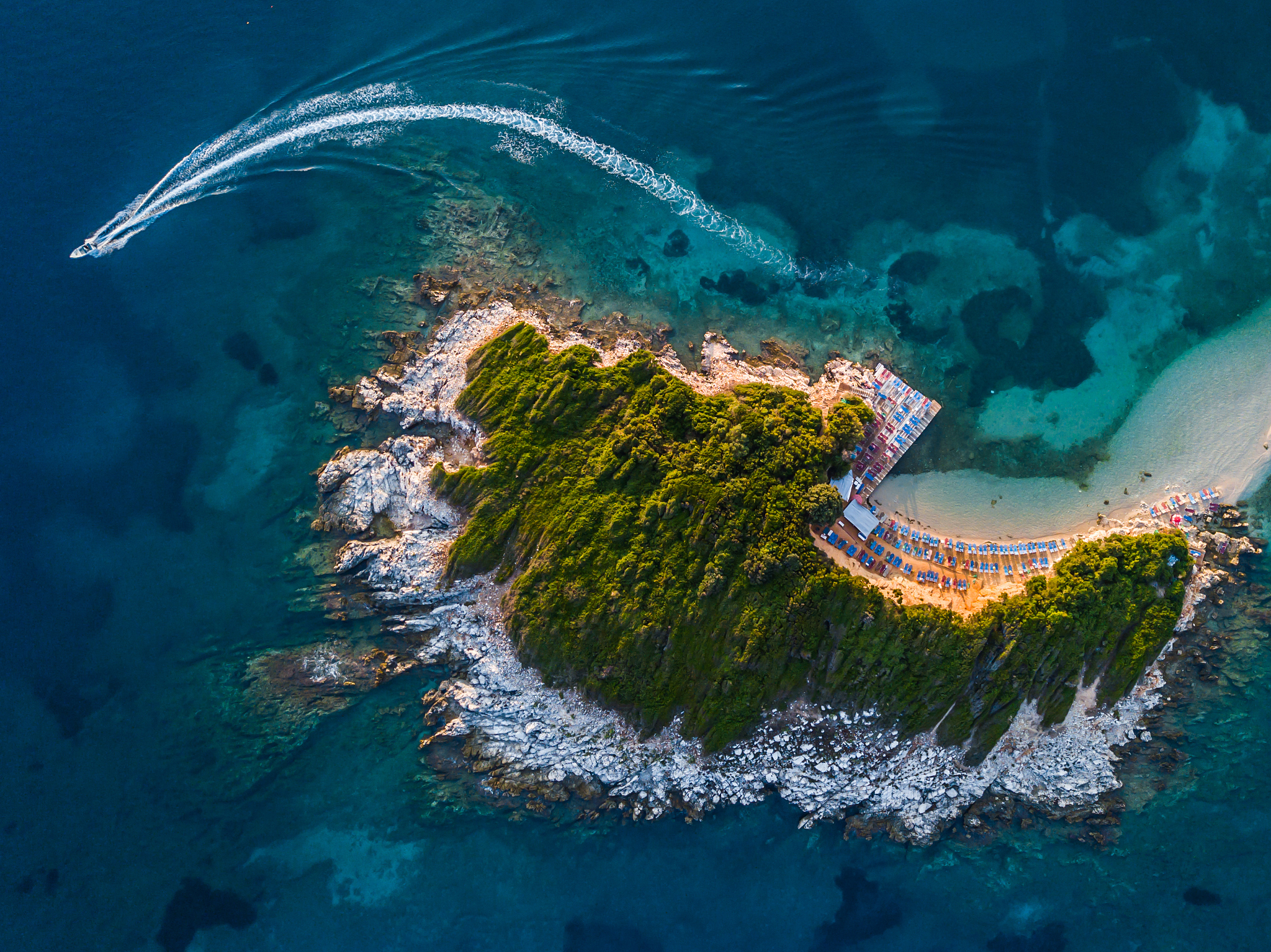 island from the air