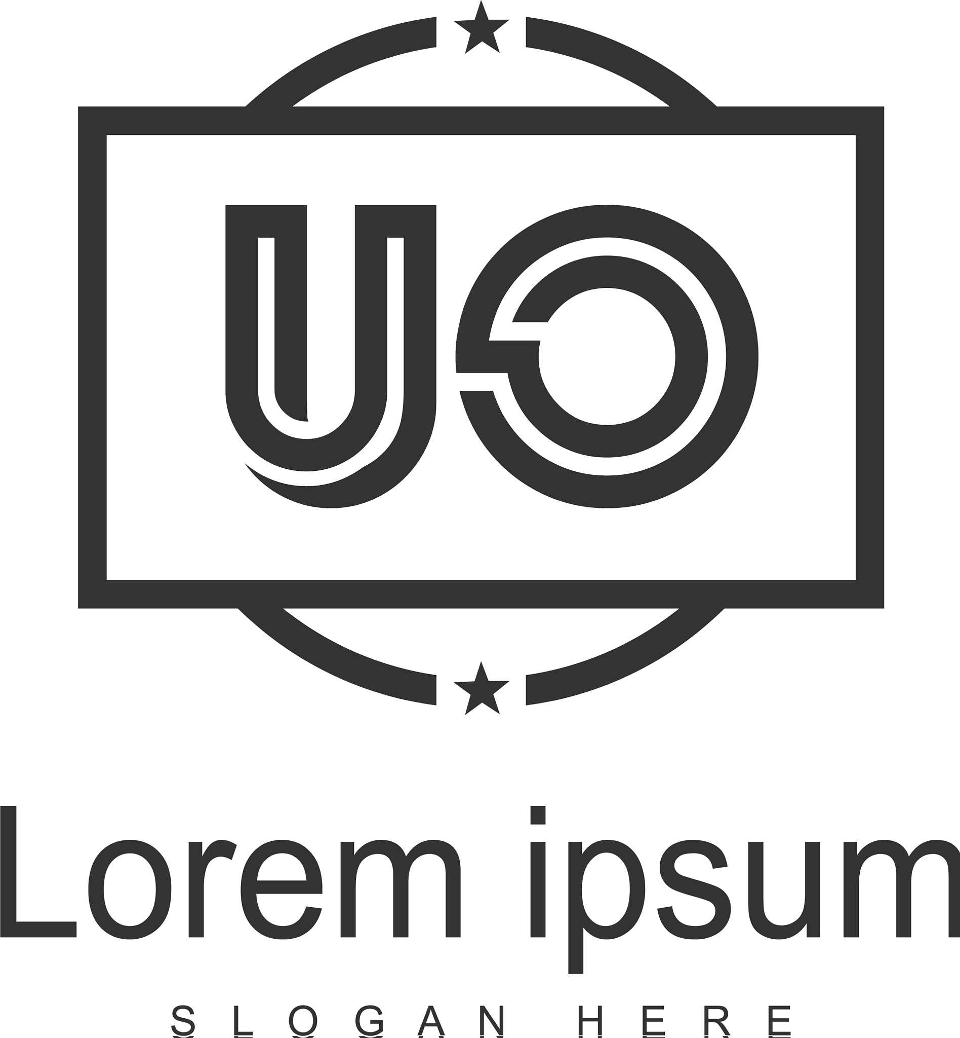 uo letter logo design creative modern uo letters