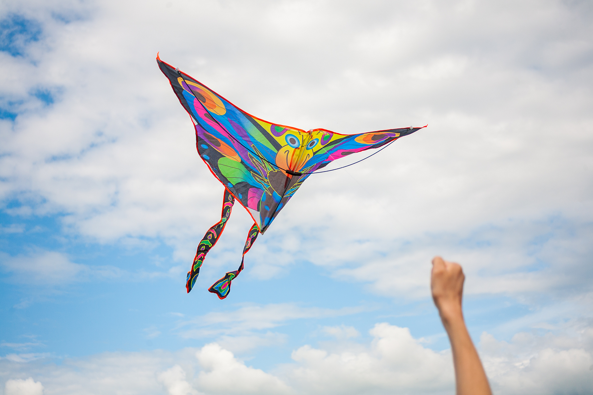 kite in hand