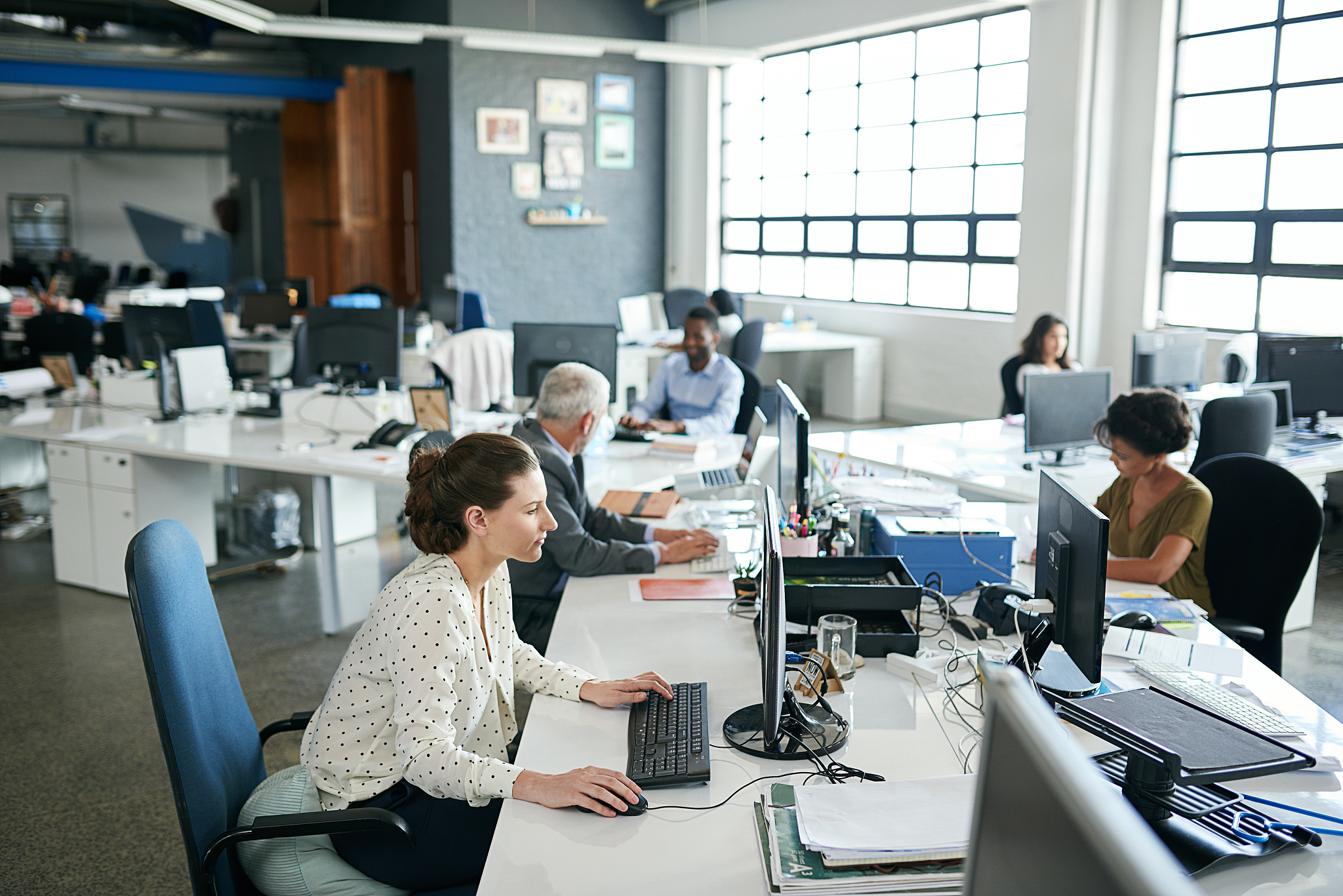 everyone's one hundred percent focused in this office!