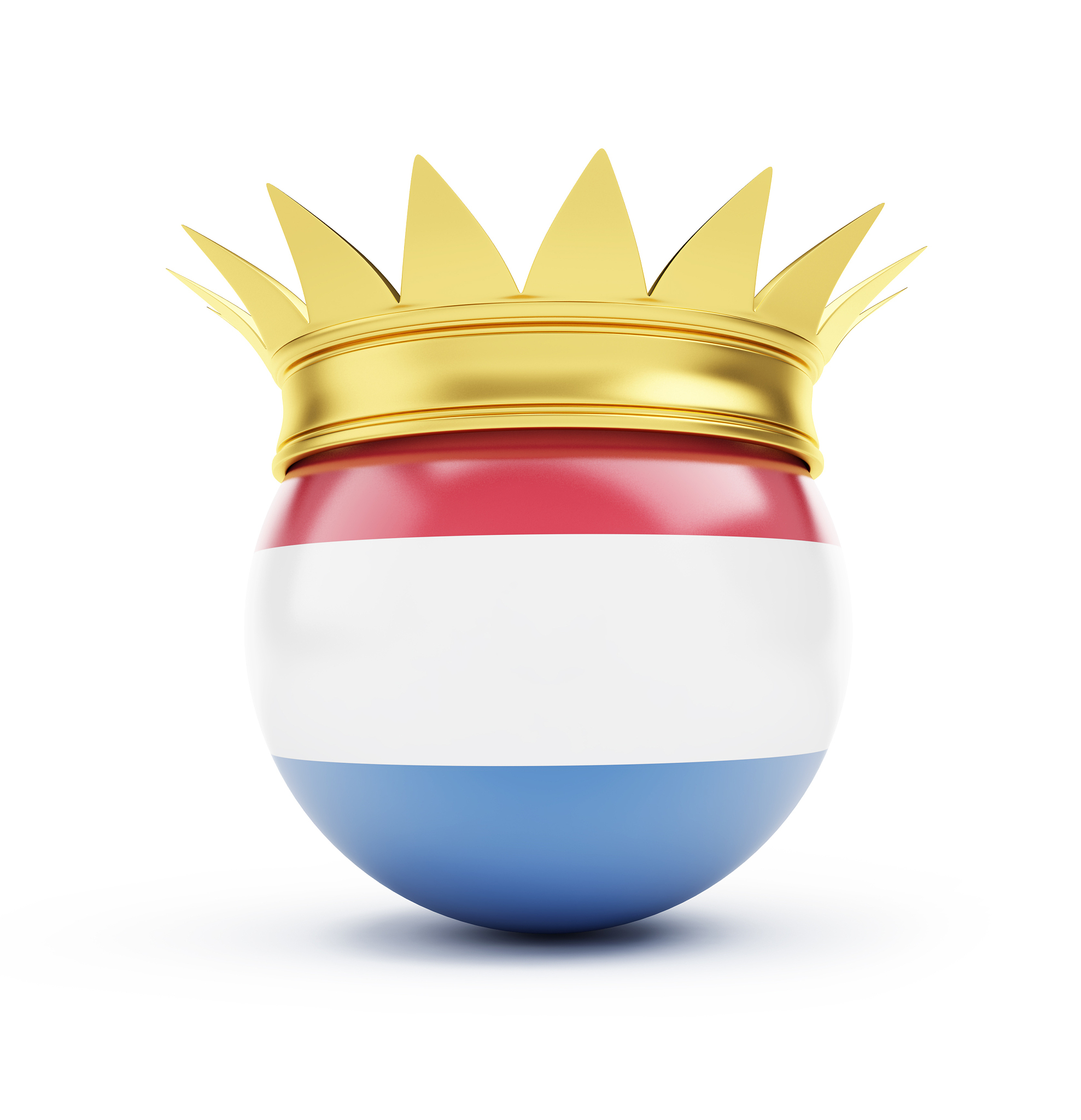 netherlands crown on a white background