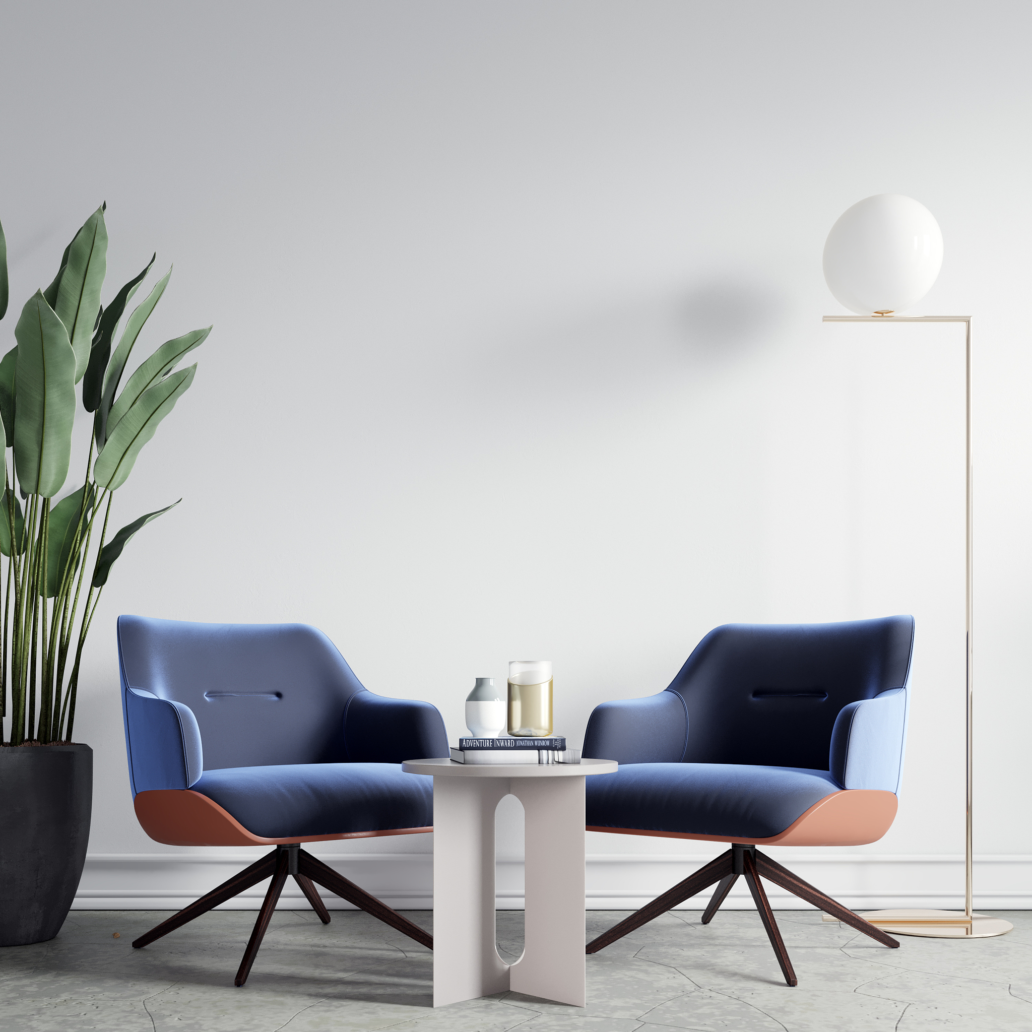 interior wallpaper mockup
