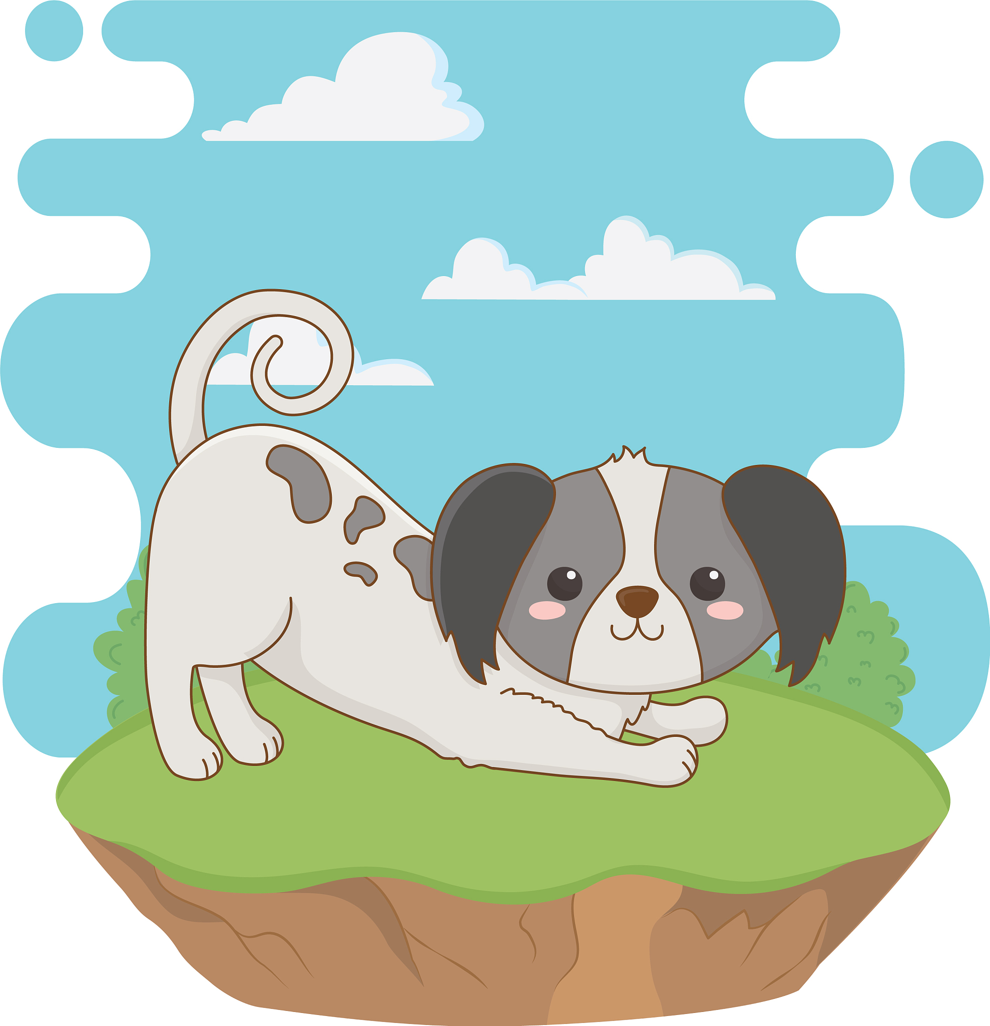 皮皮小狗古诗：活泼可爱，欢乐无限