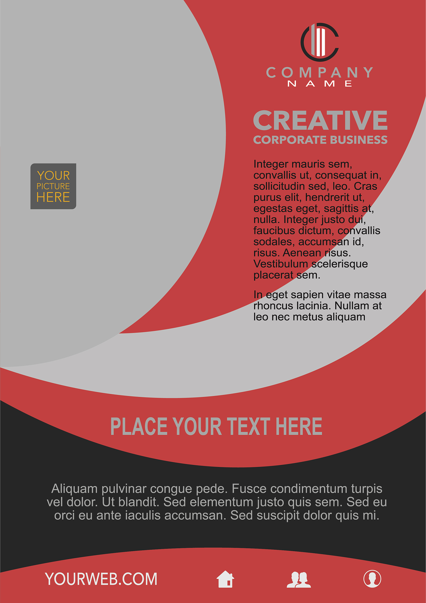 a4 business book cover design. can be adapted to the brochure, a