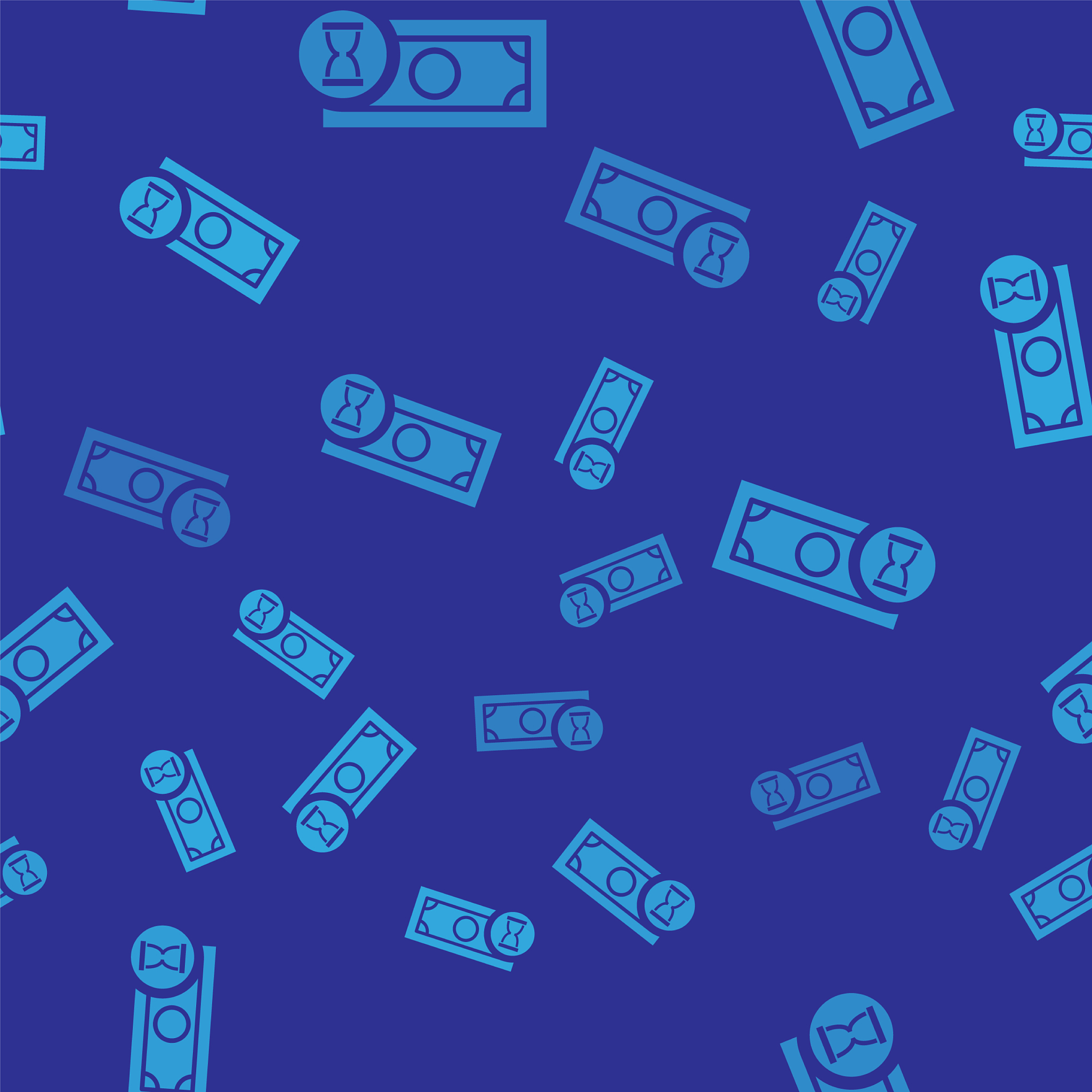 blue fast payments icon isolated seamless pattern